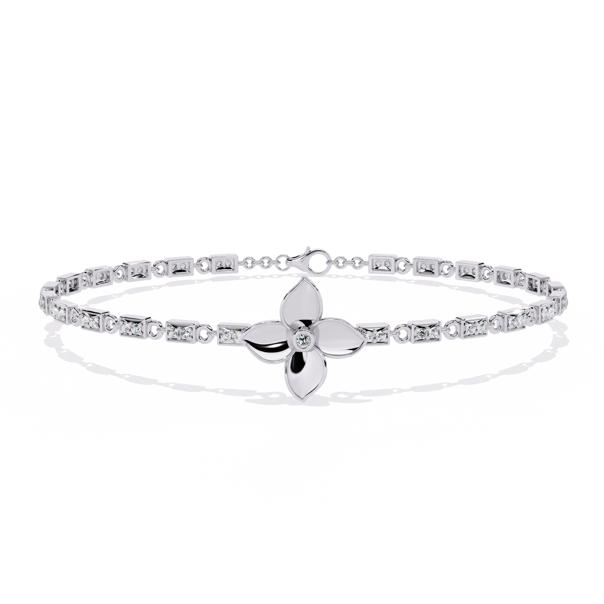 Lab Grown Diamond Daily Wear Round Diamond Bracelet
