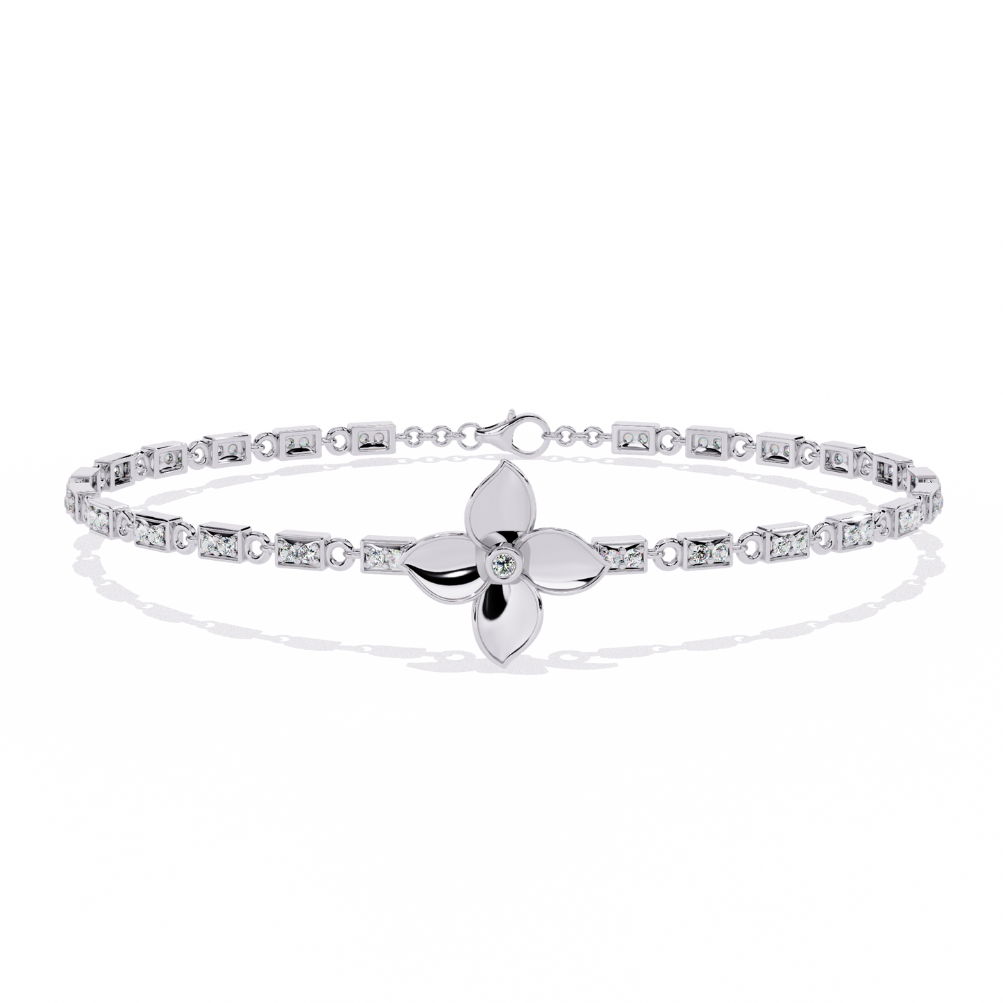 Lab Grown Diamond Daily Wear Round Diamond Bracelet