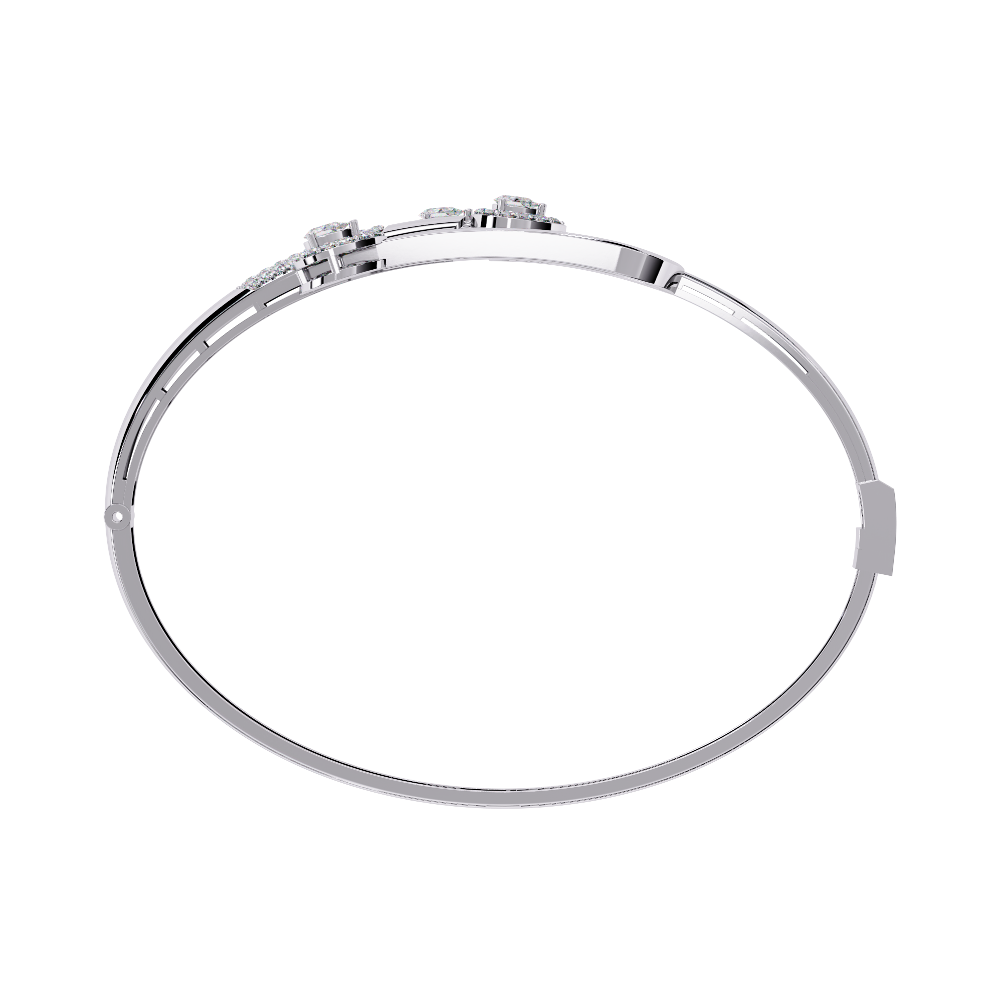 Buy Lab Grown Diamond Kada Bracelet