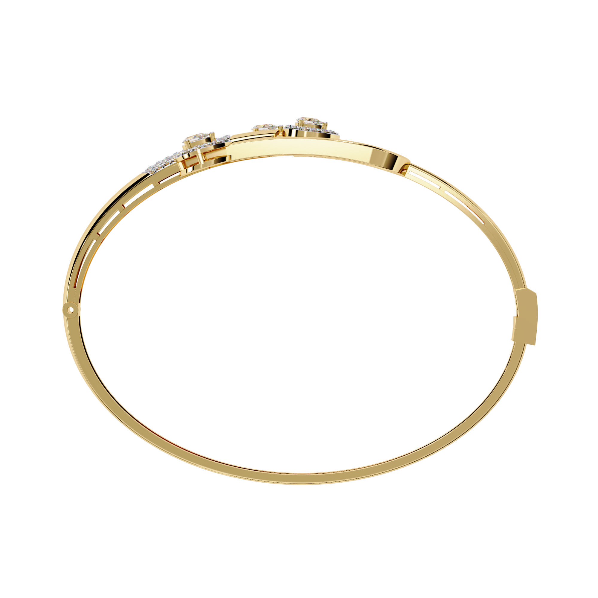 Buy Lab Grown Diamond Kada Bracelet