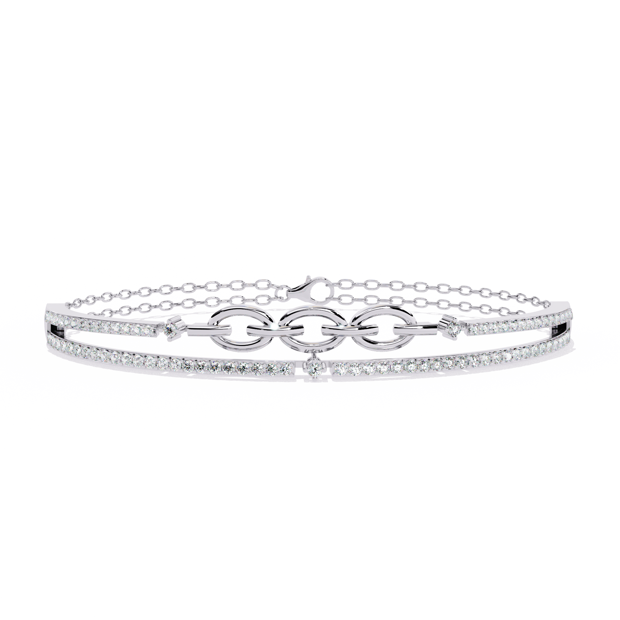 Meant to Align Diamond Kada Bracelet