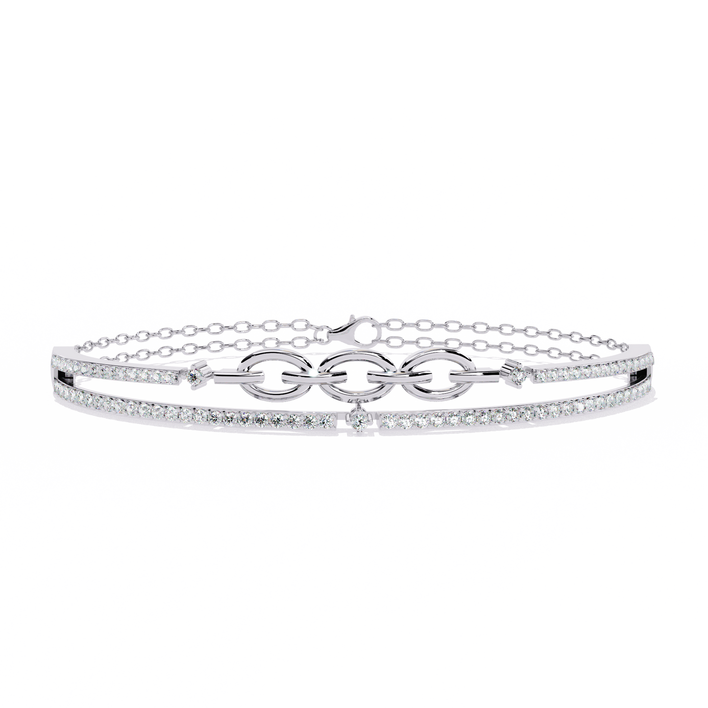 Meant to Align Diamond Kada Bracelet