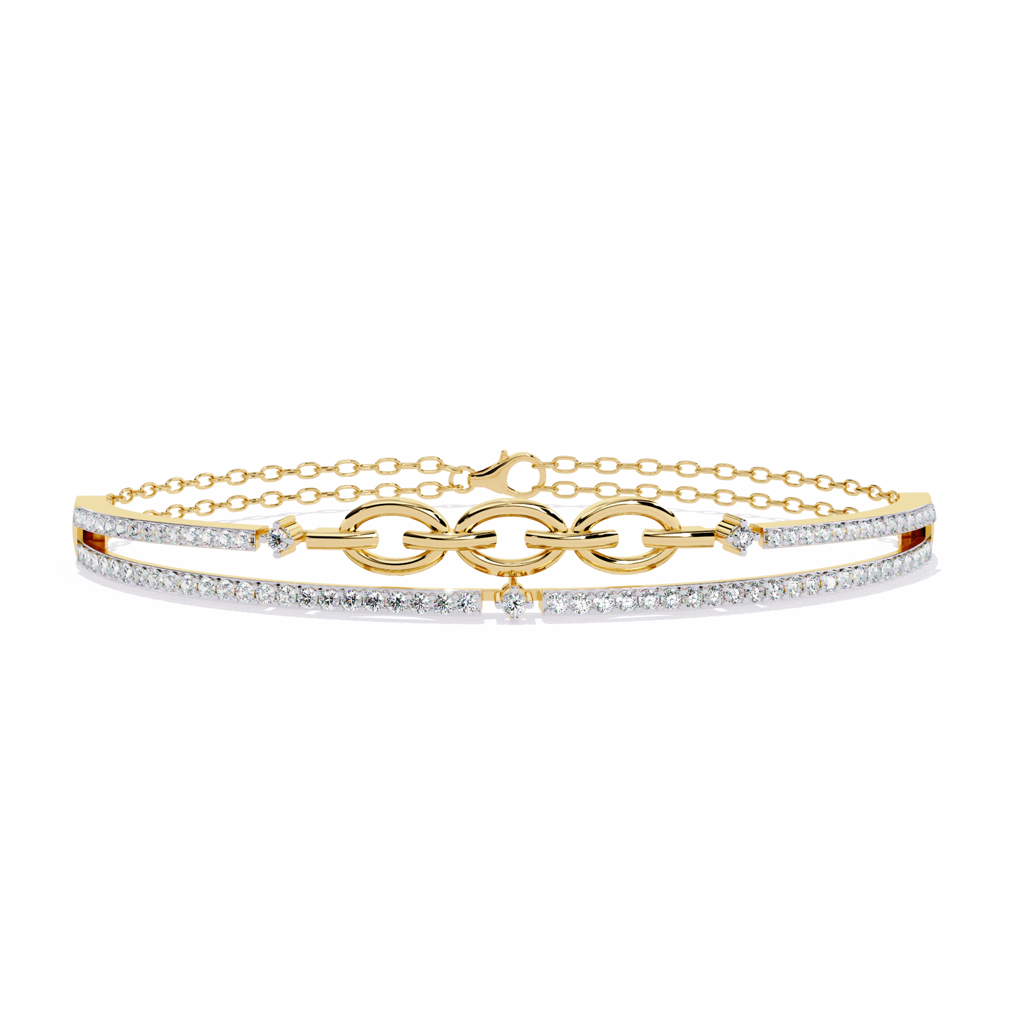 Meant to Align Diamond Kada Bracelet