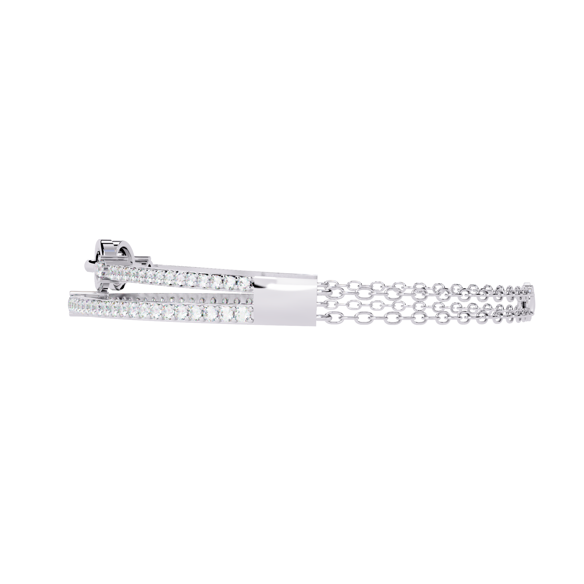 Meant to Align Diamond Kada Bracelet