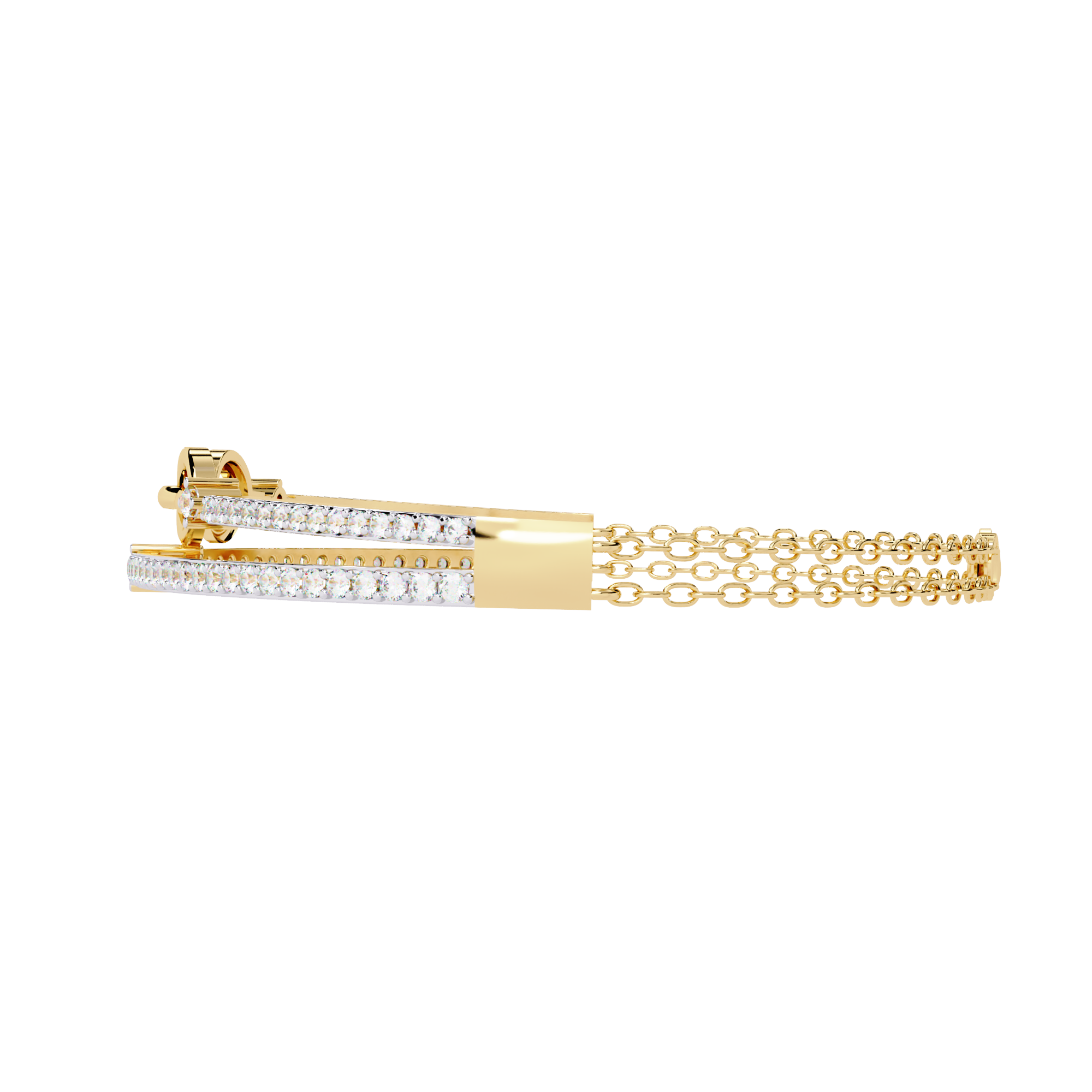 Meant to Align Diamond Kada Bracelet