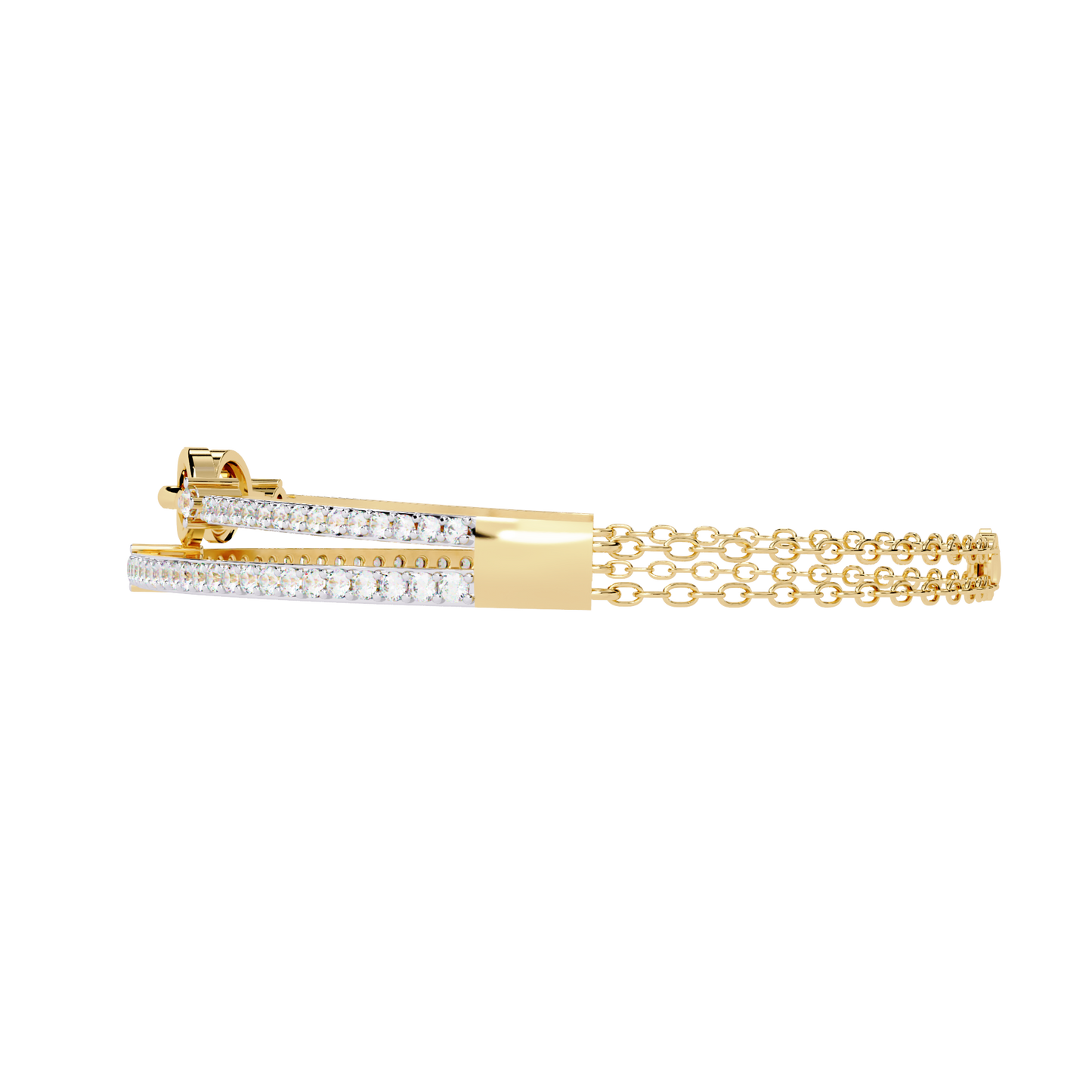 Meant to Align Diamond Kada Bracelet