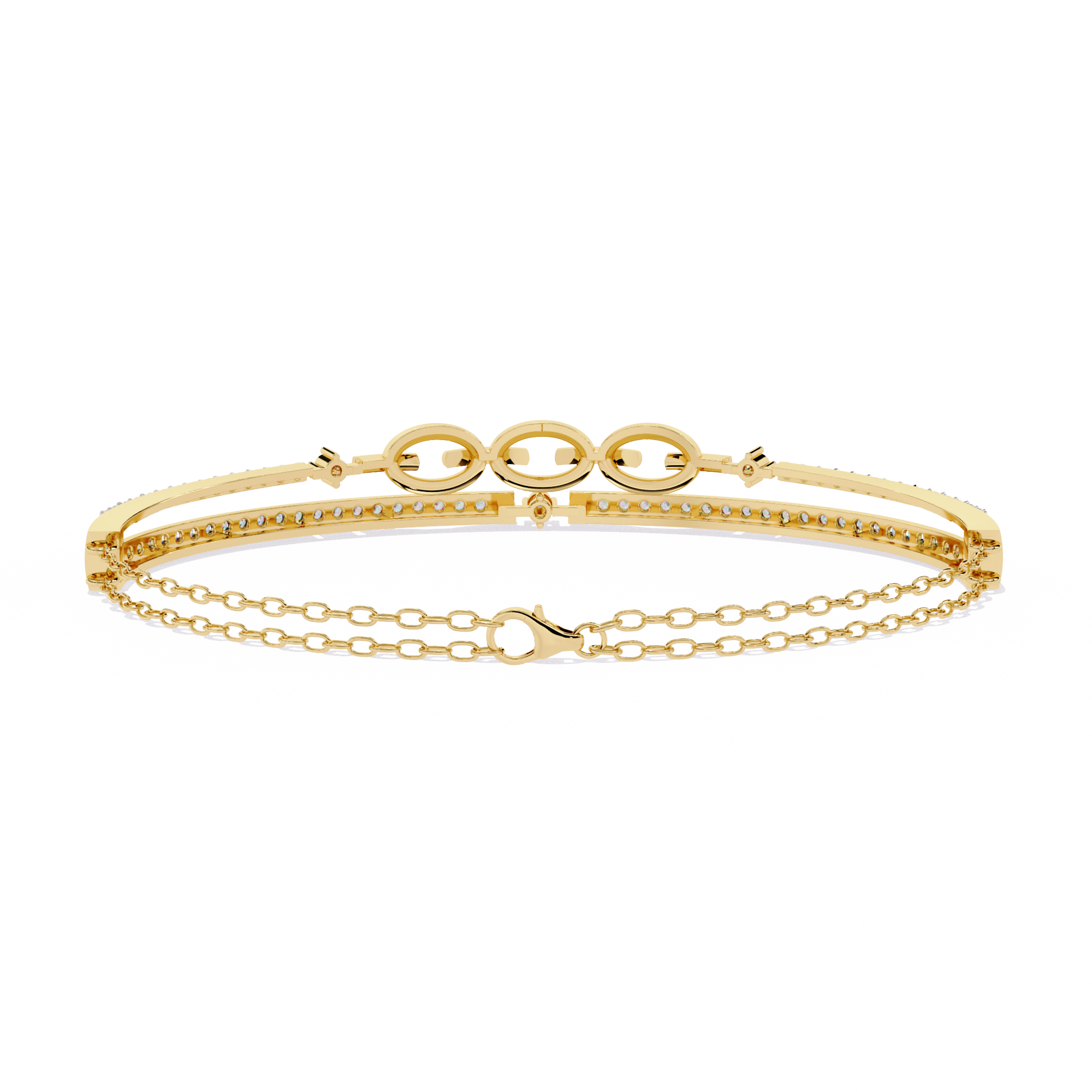 Meant to Align Diamond Kada Bracelet