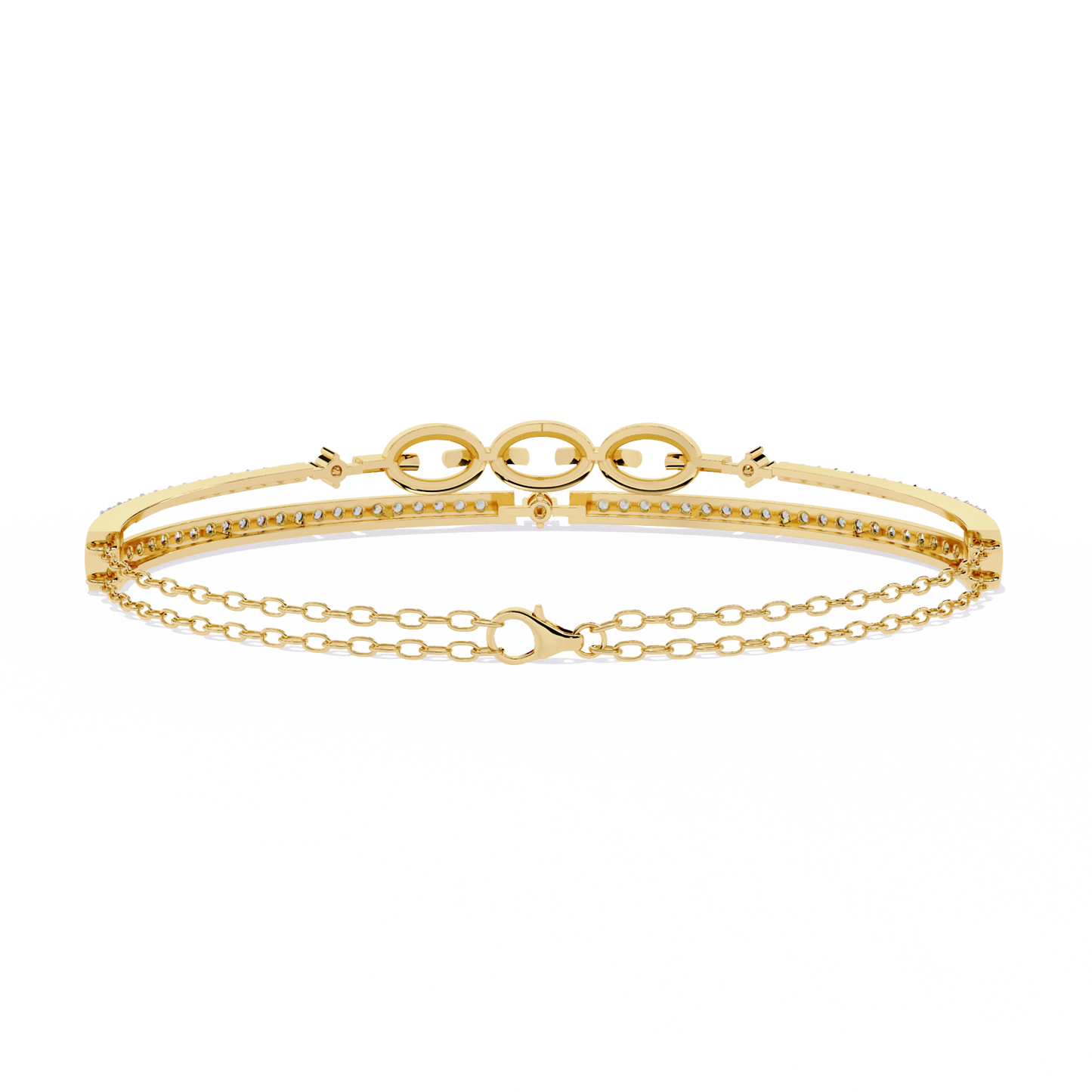 Meant to Align Diamond Kada Bracelet
