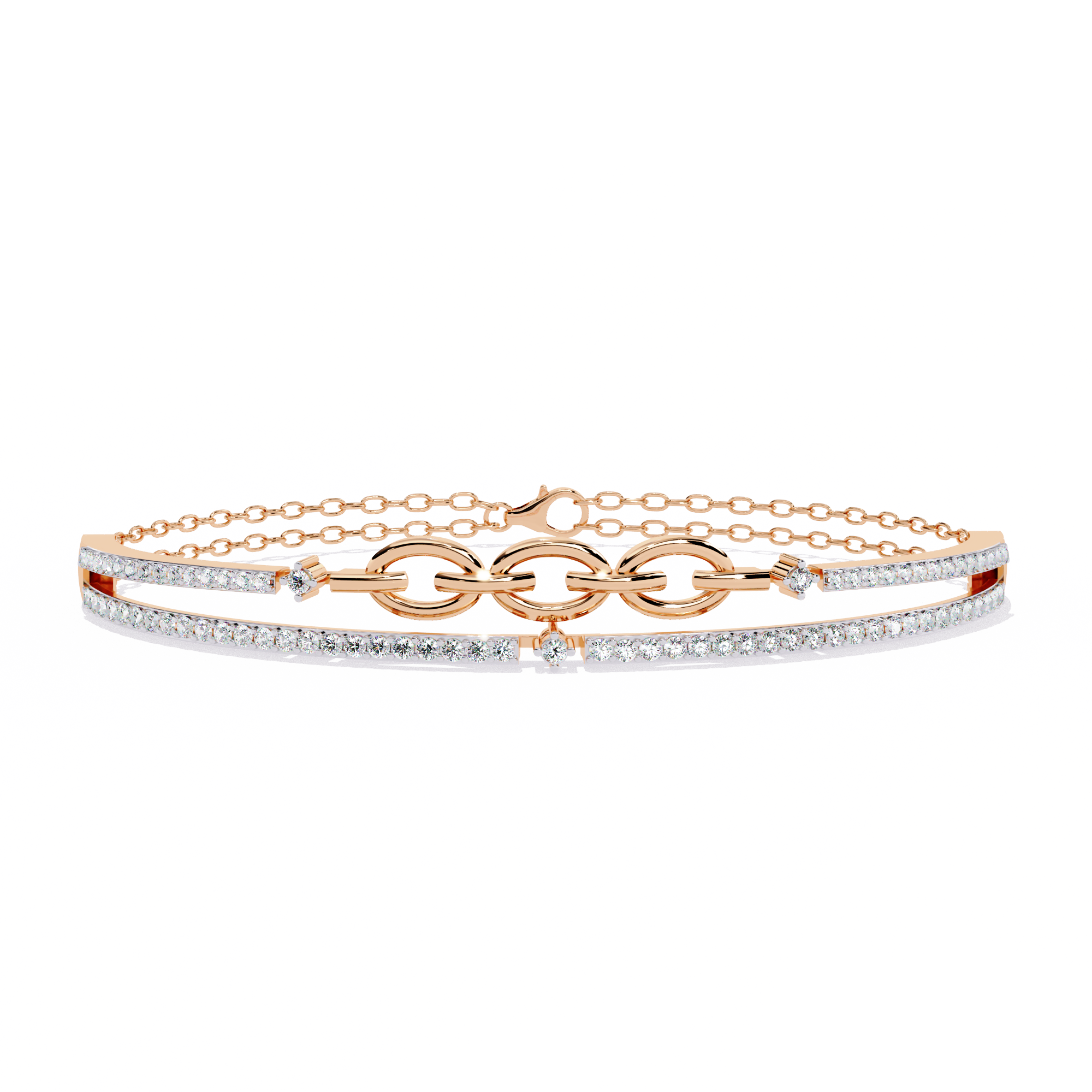 Meant to Align Diamond Kada Bracelet