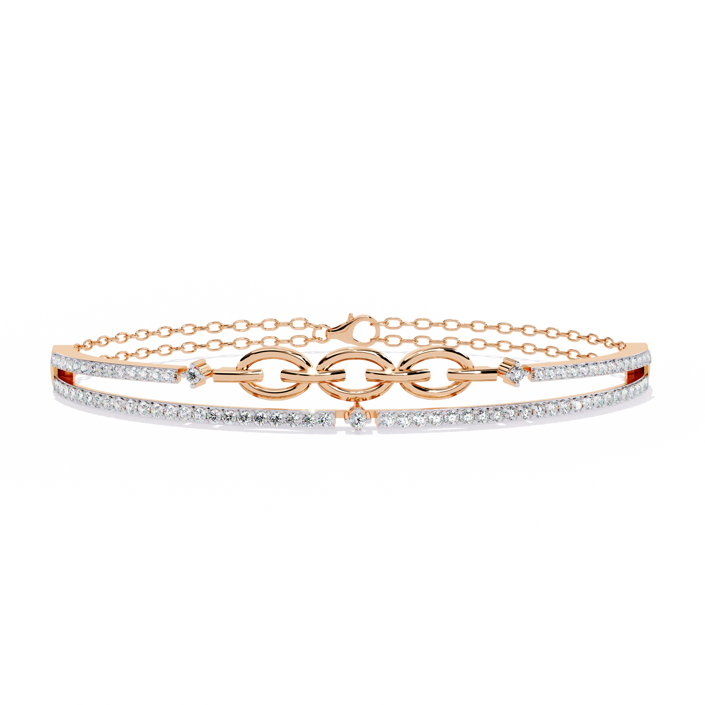 Meant to Align Diamond Kada Bracelet