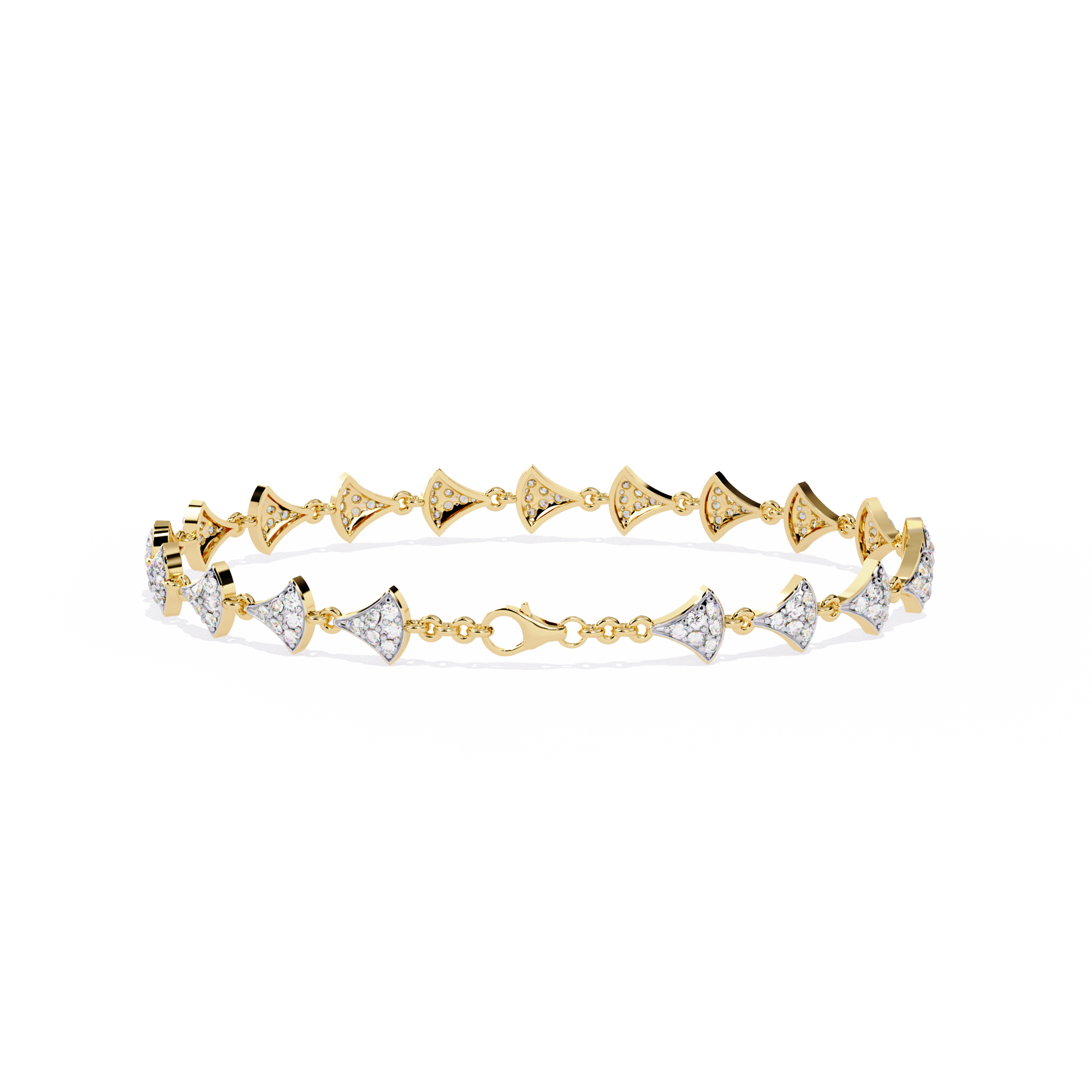 Buy Modern Lab Grown Diamond Tennis Bracelet