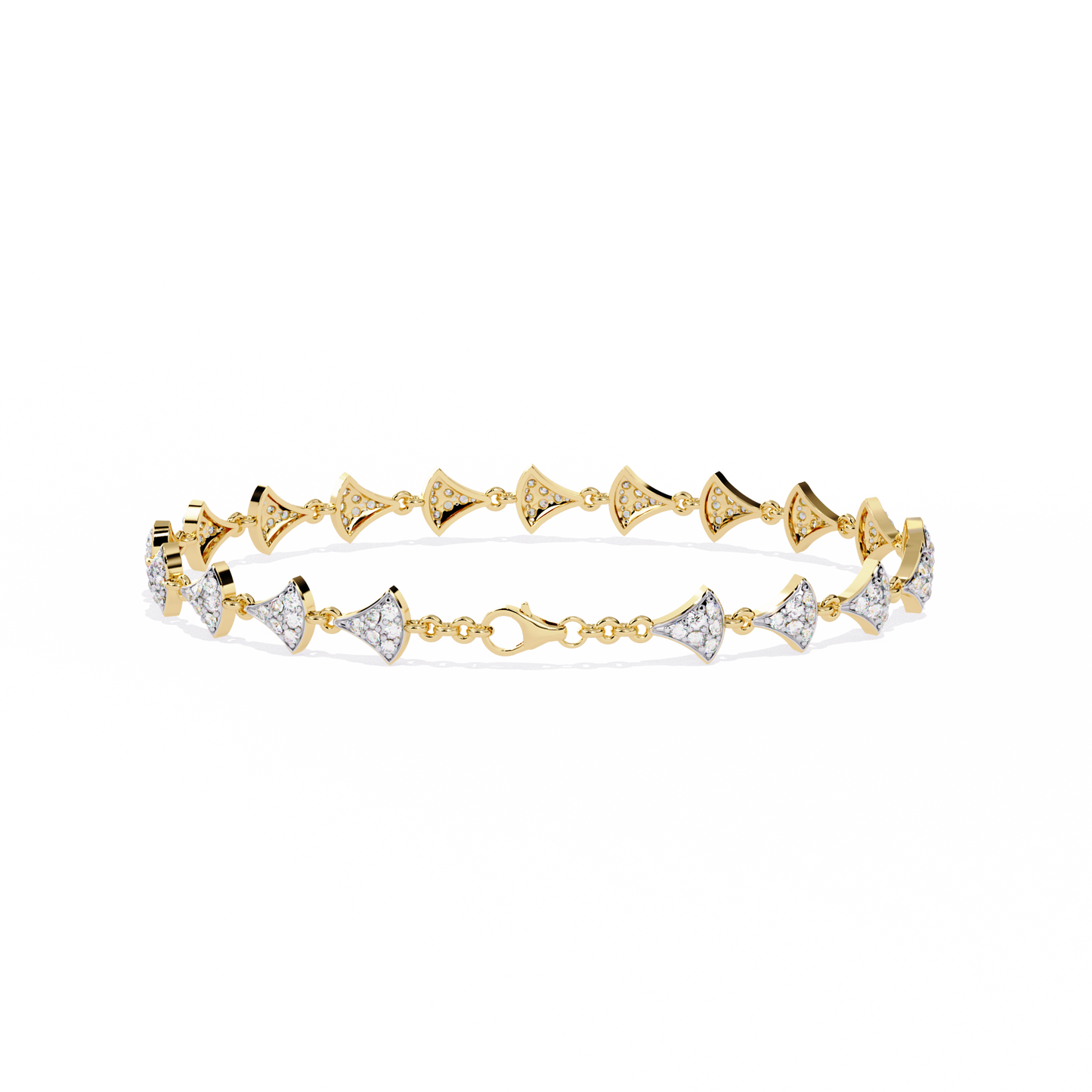 Buy Modern Lab Grown Diamond Tennis Bracelet