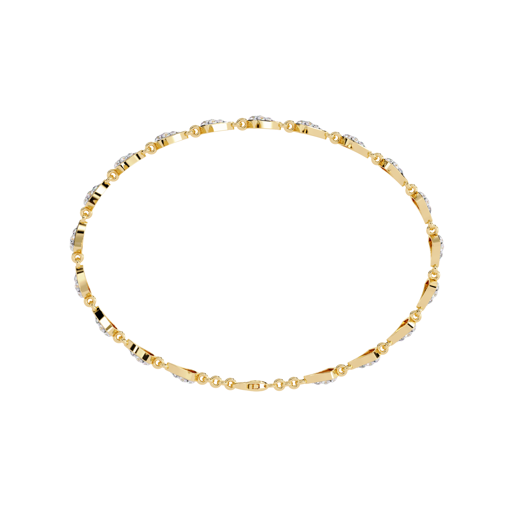 Buy Modern Lab Grown Diamond Tennis Bracelet