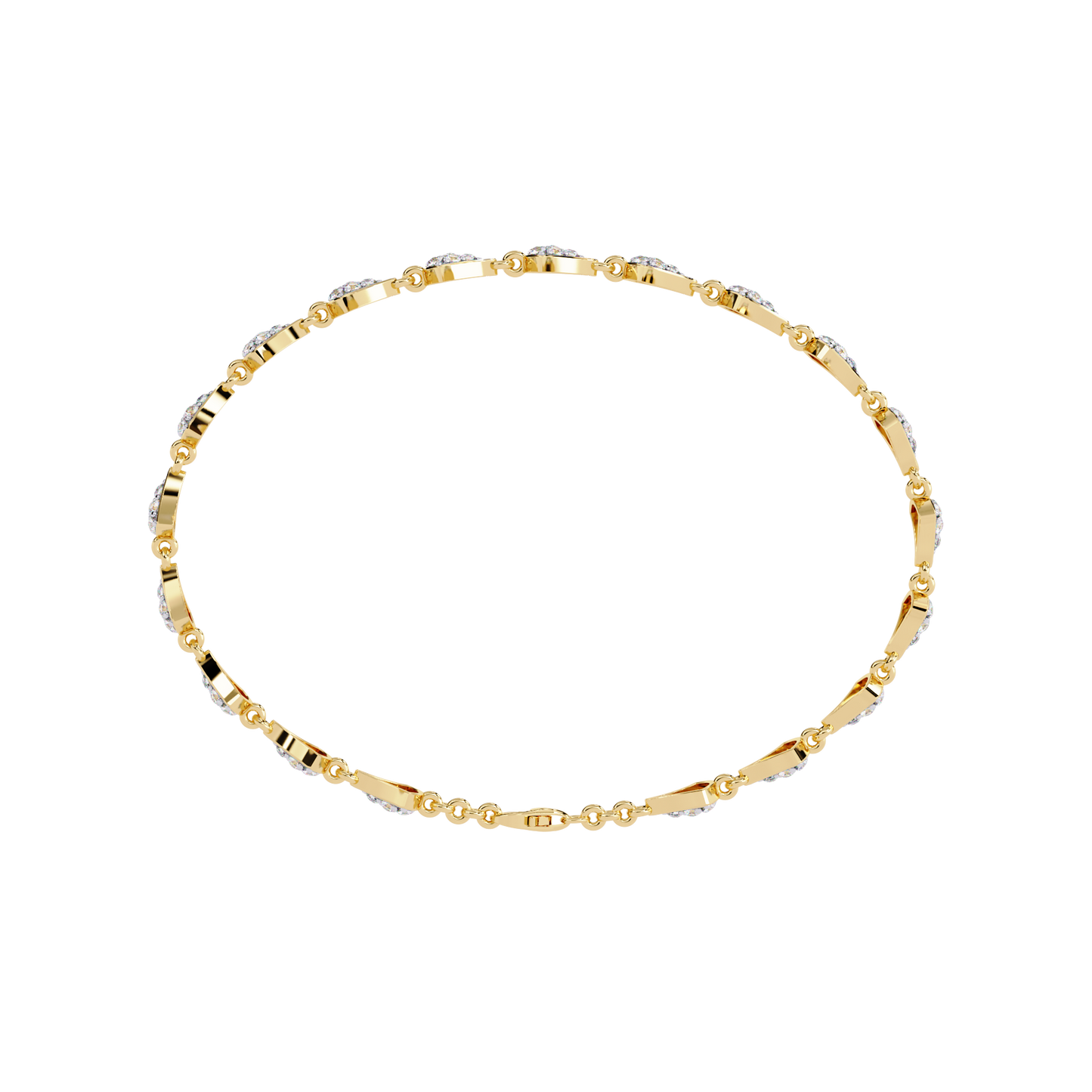 Buy Modern Lab Grown Diamond Tennis Bracelet