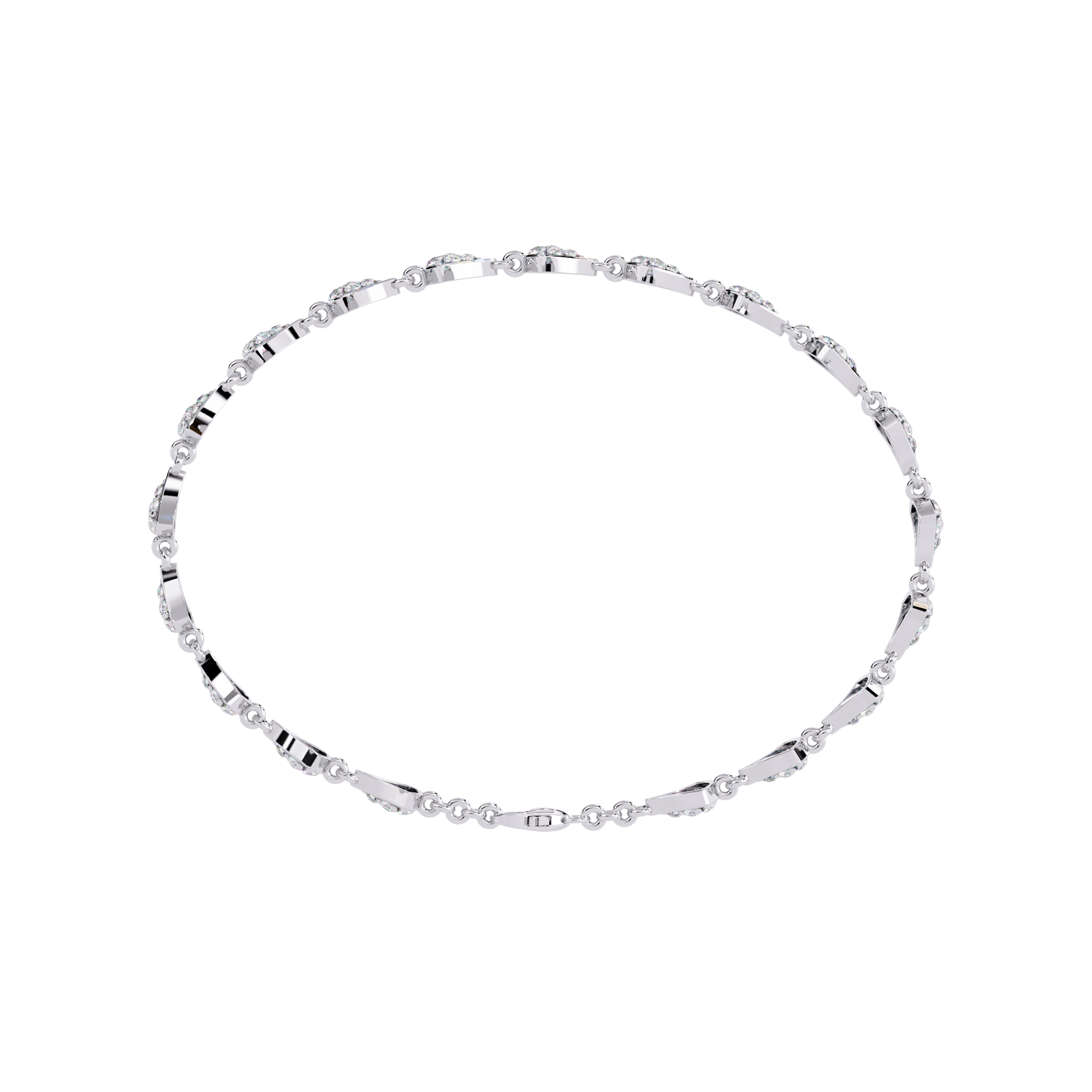Buy Modern Lab Grown Diamond Tennis Bracelet