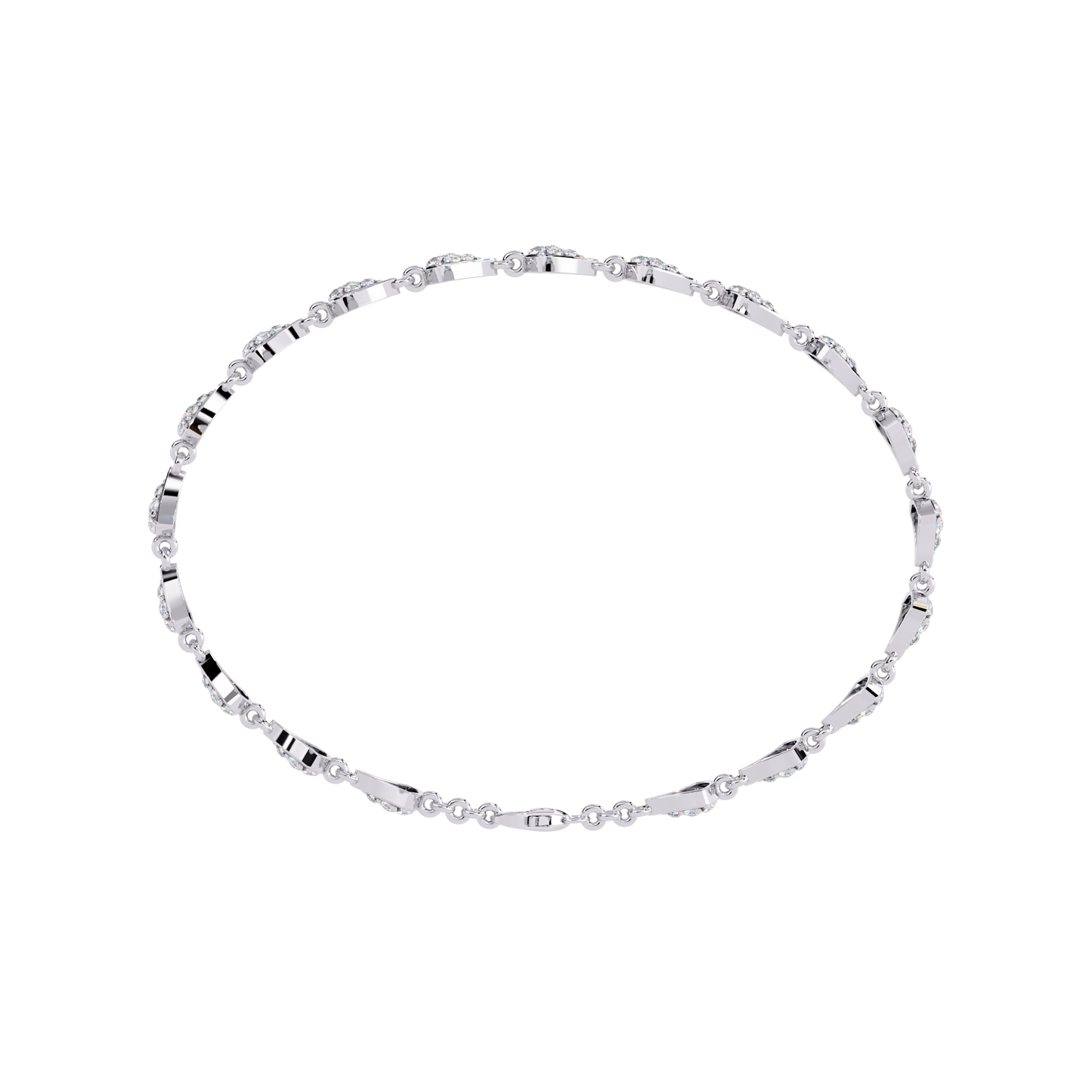 Buy Modern Lab Grown Diamond Tennis Bracelet