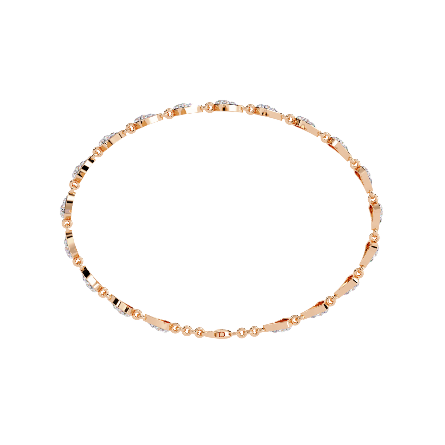 Buy Modern Lab Grown Diamond Tennis Bracelet