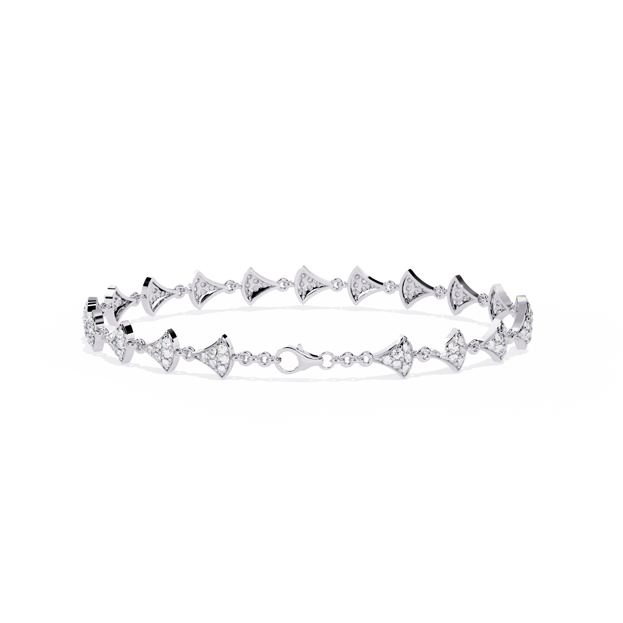 Buy Modern Lab Grown Diamond Tennis Bracelet
