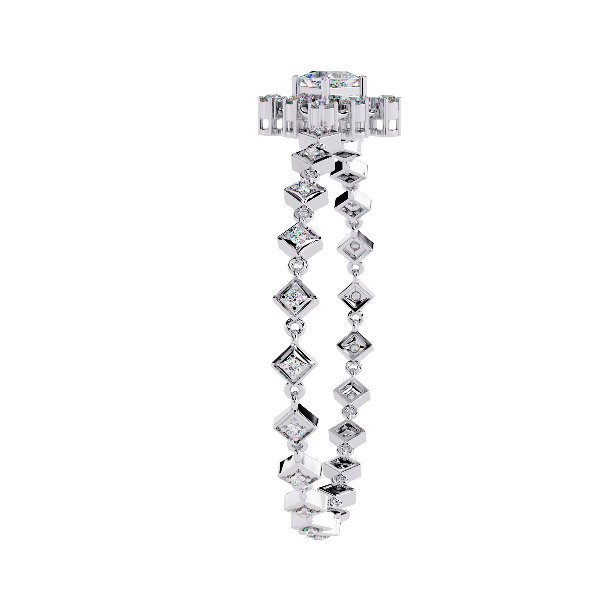 Delicate Diamond Chain Bracelet