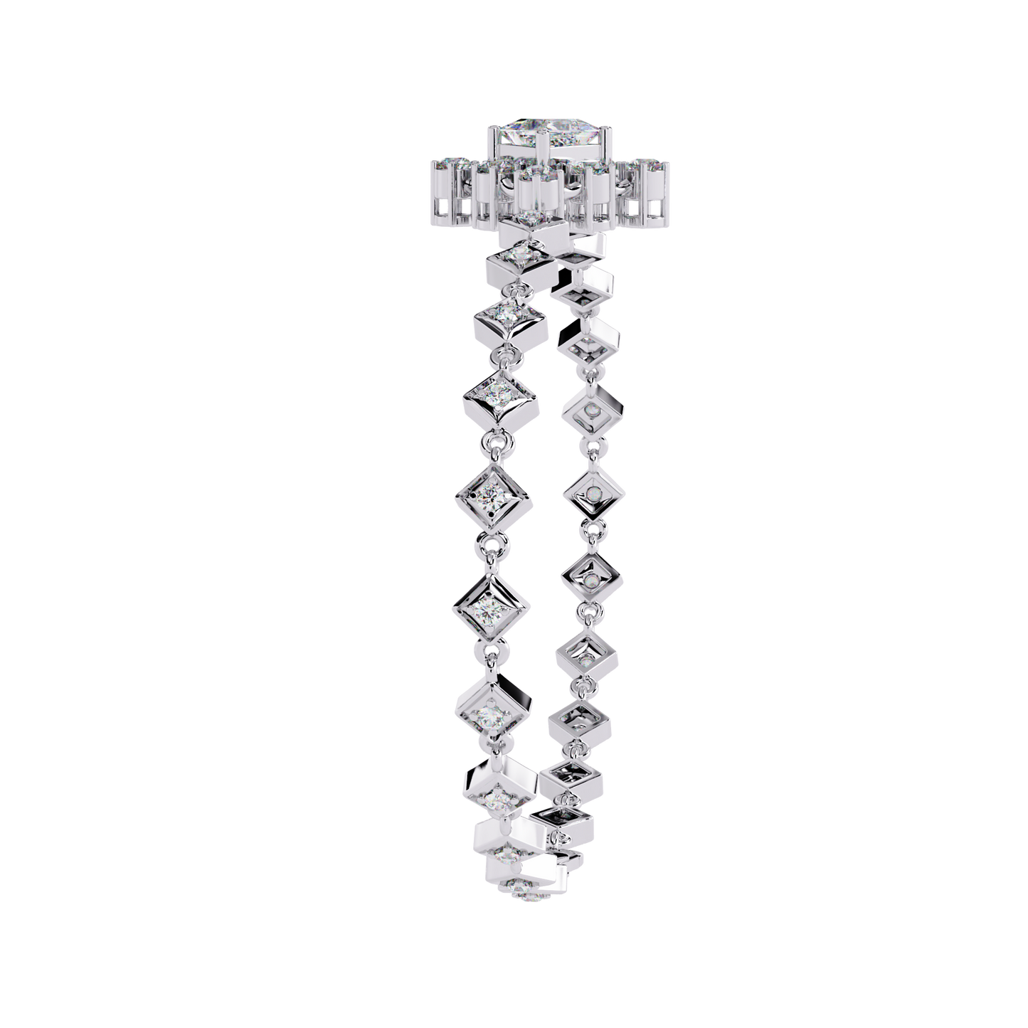 Delicate Diamond Chain Bracelet