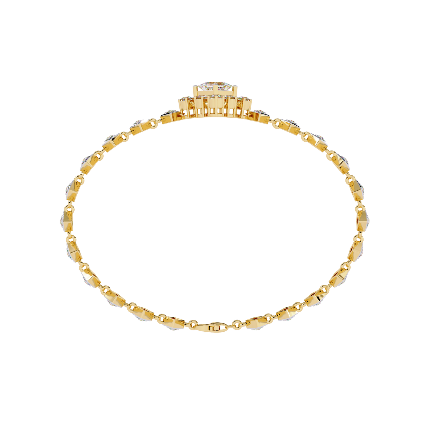 Delicate Diamond Chain Bracelet