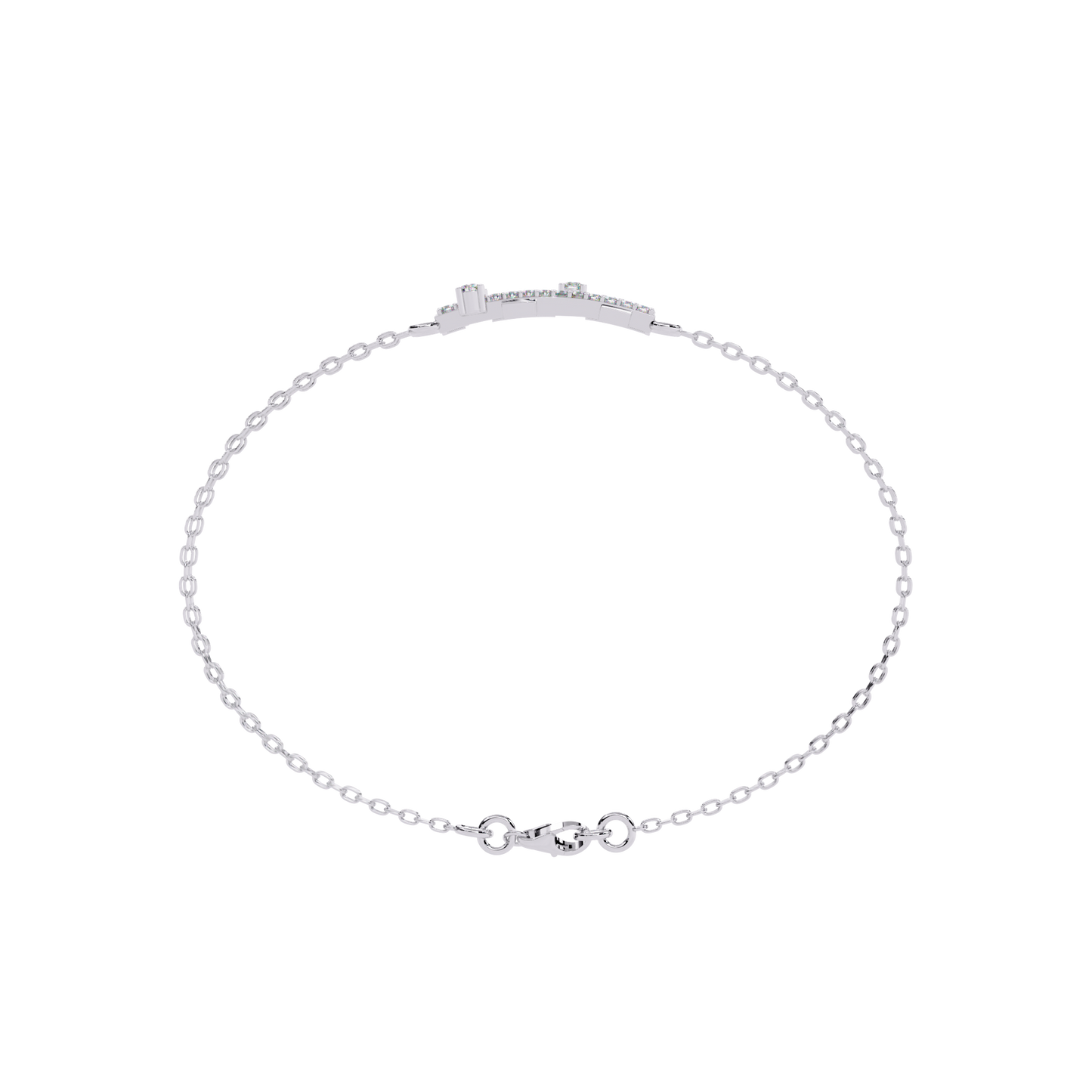 Diamond Unique Floral Kada Bracelet