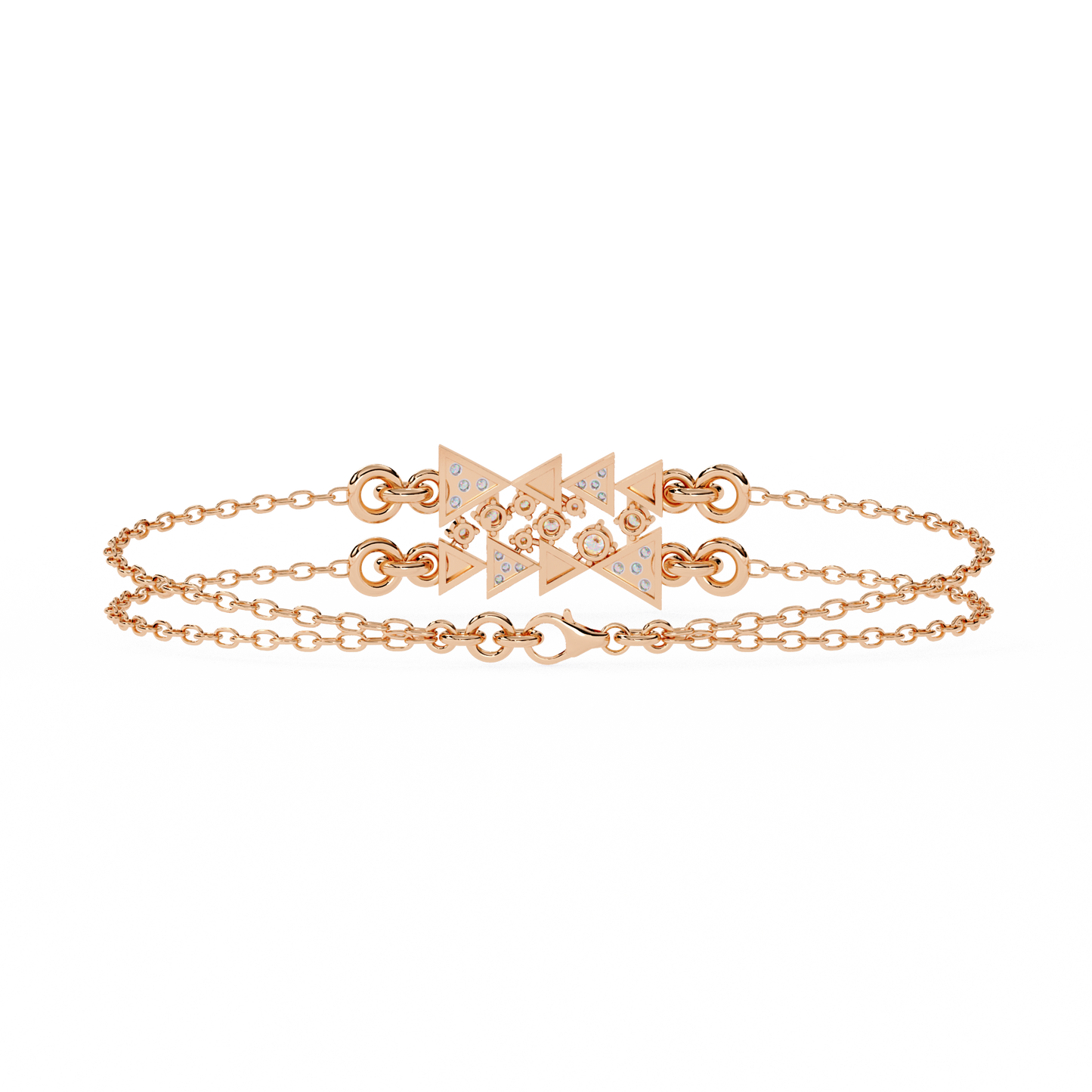 Buy Designer Triangle Diamond Chain Bracelet