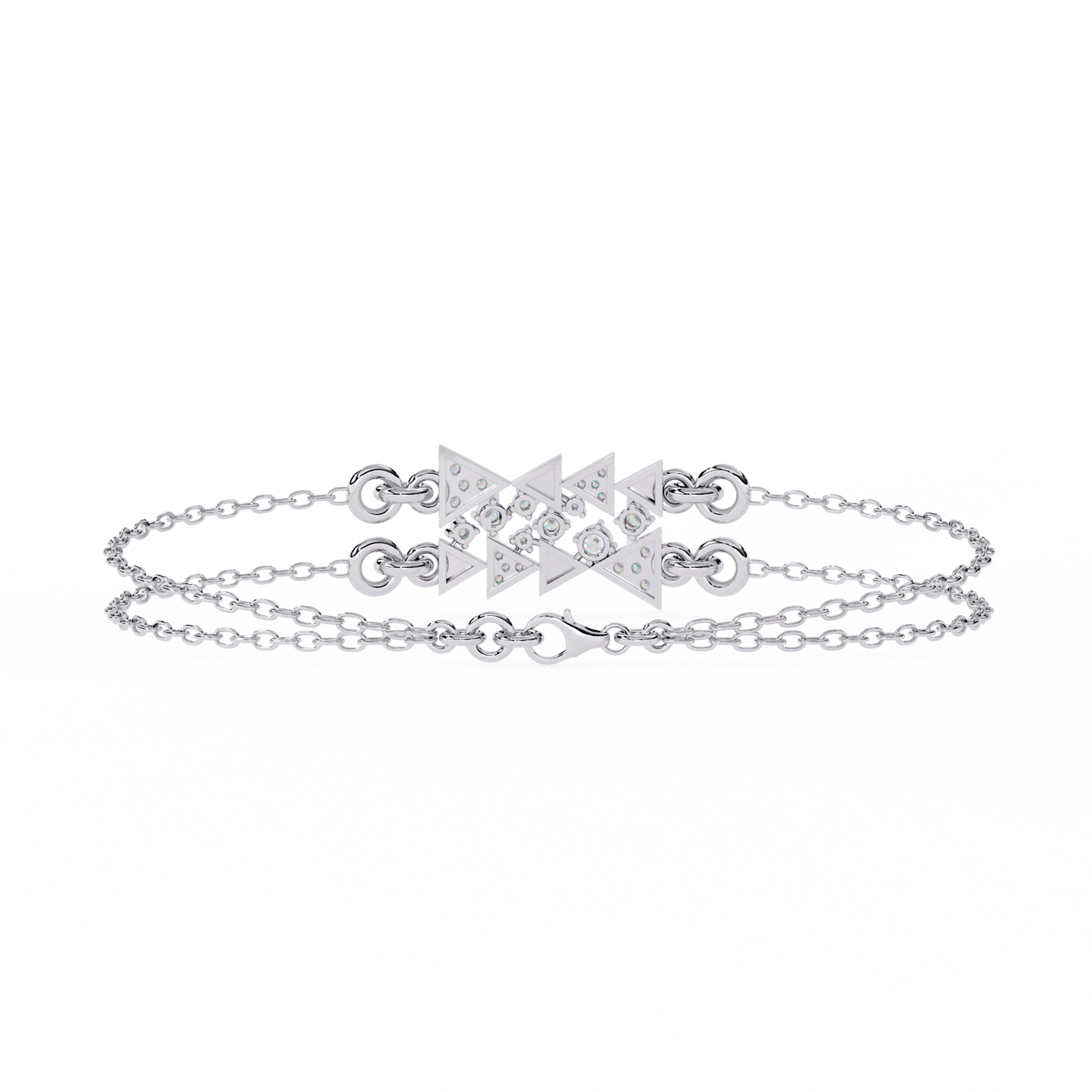 Buy Designer Triangle Diamond Chain Bracelet