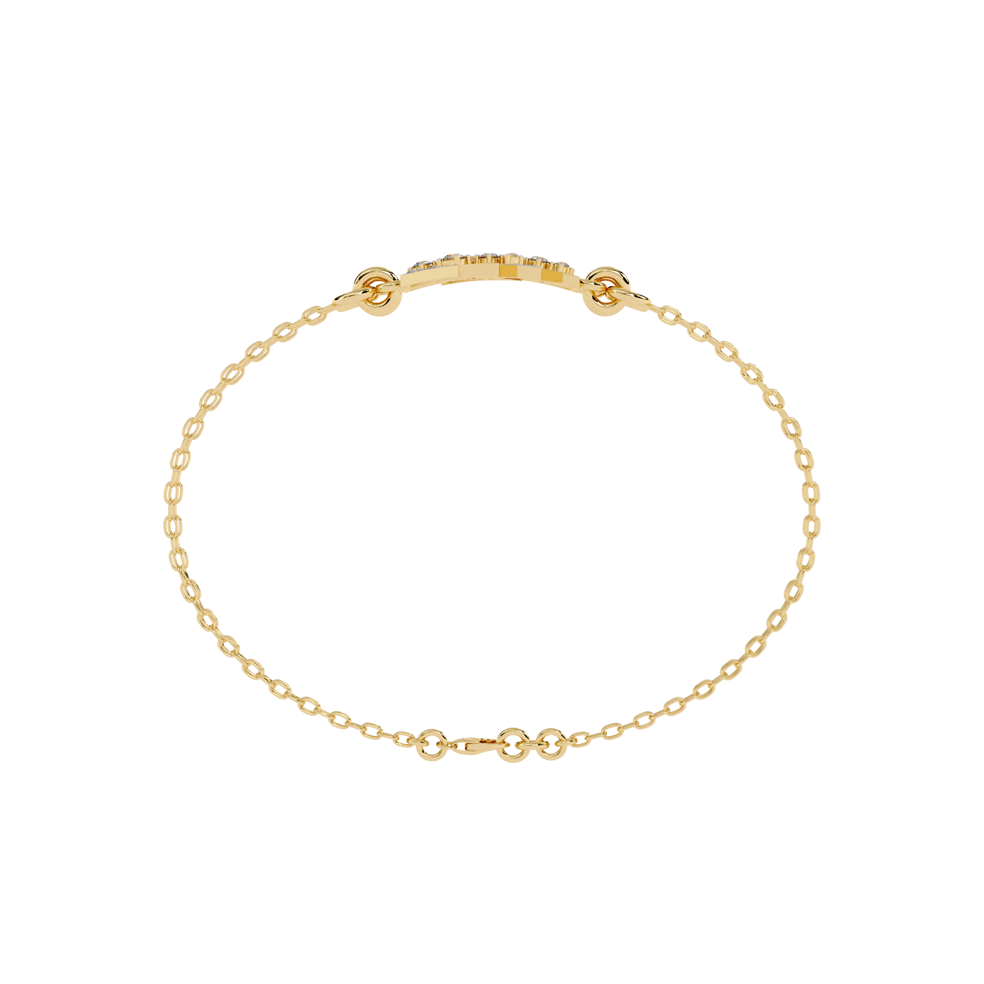Buy Designer Triangle Diamond Chain Bracelet
