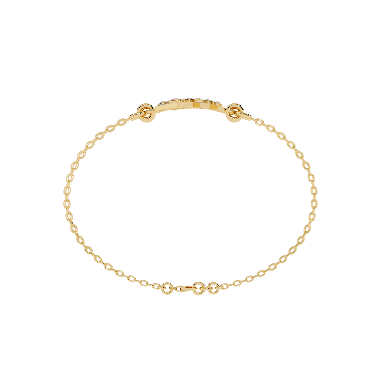 Buy Designer Triangle Diamond Chain Bracelet