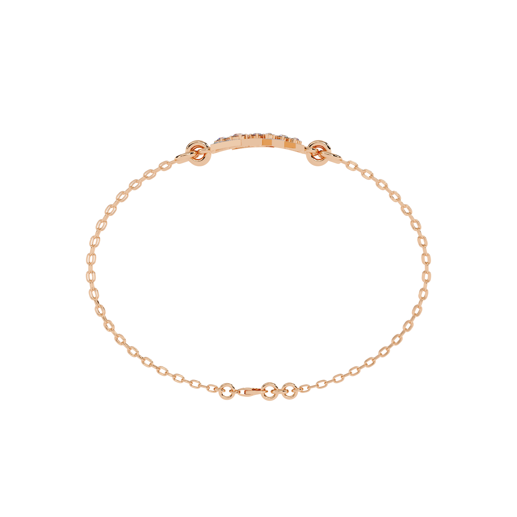 Buy Designer Triangle Diamond Chain Bracelet