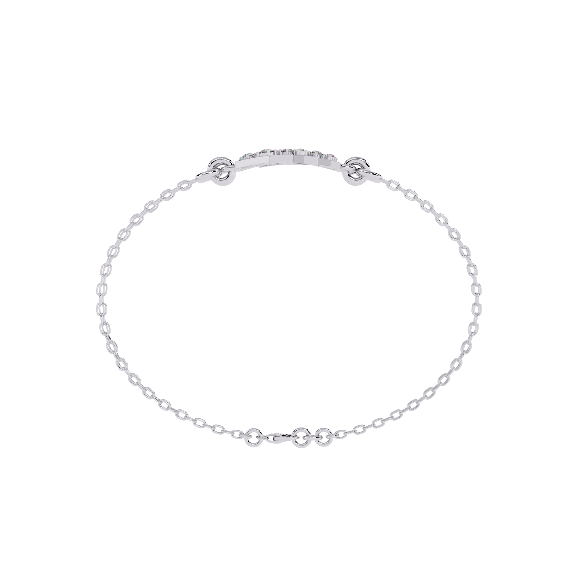 Buy Designer Triangle Diamond Chain Bracelet