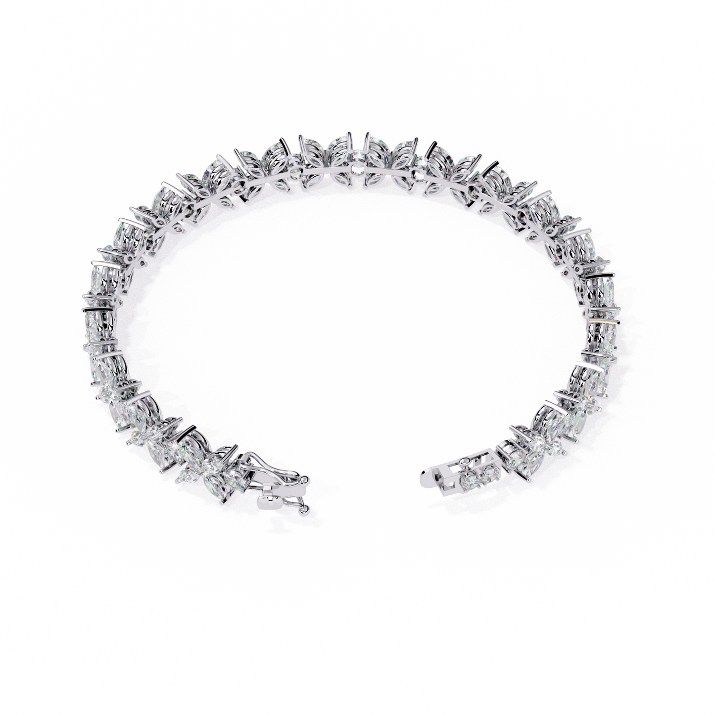 Alyssa Marquise Tennis Bracelet