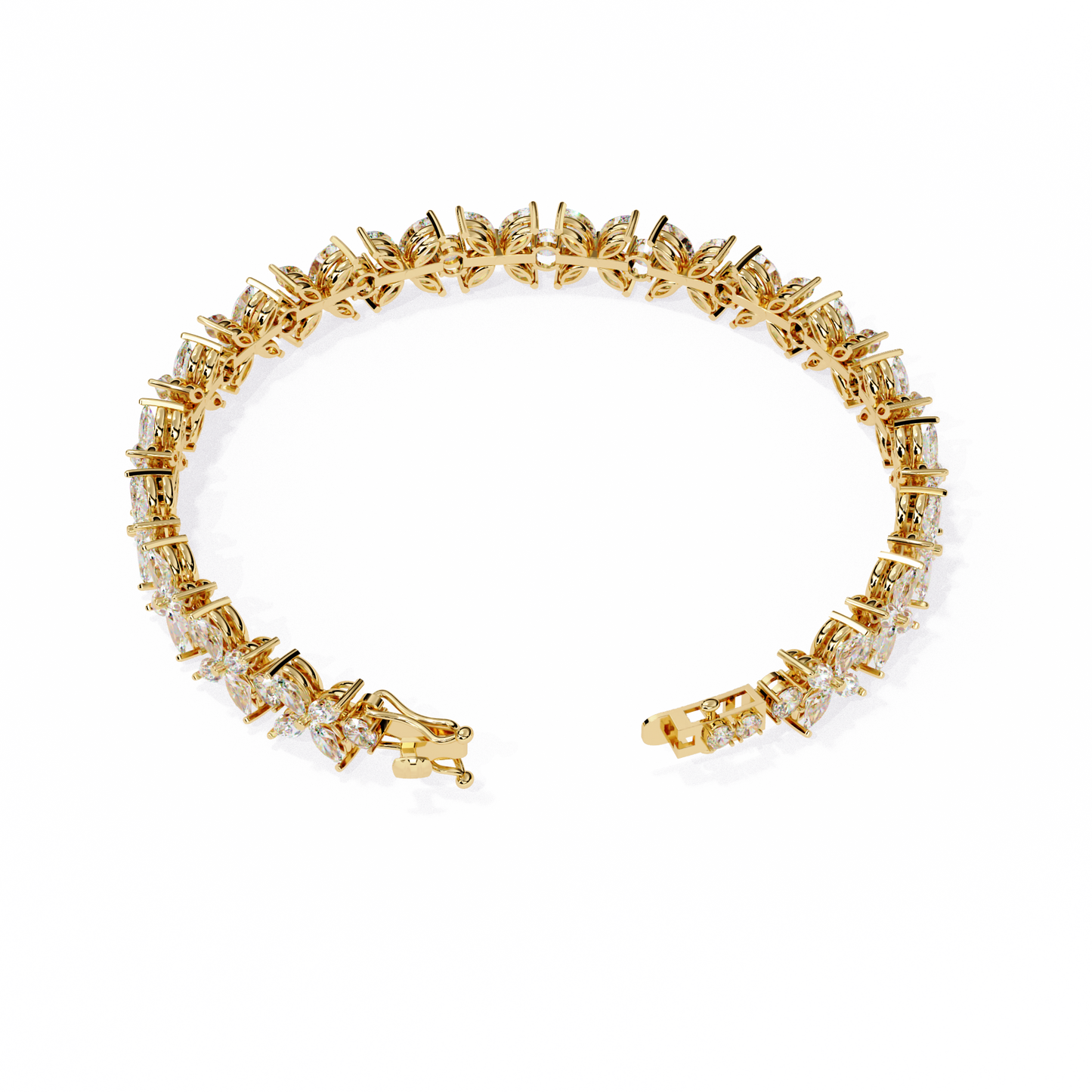 Alyssa Marquise Tennis Bracelet