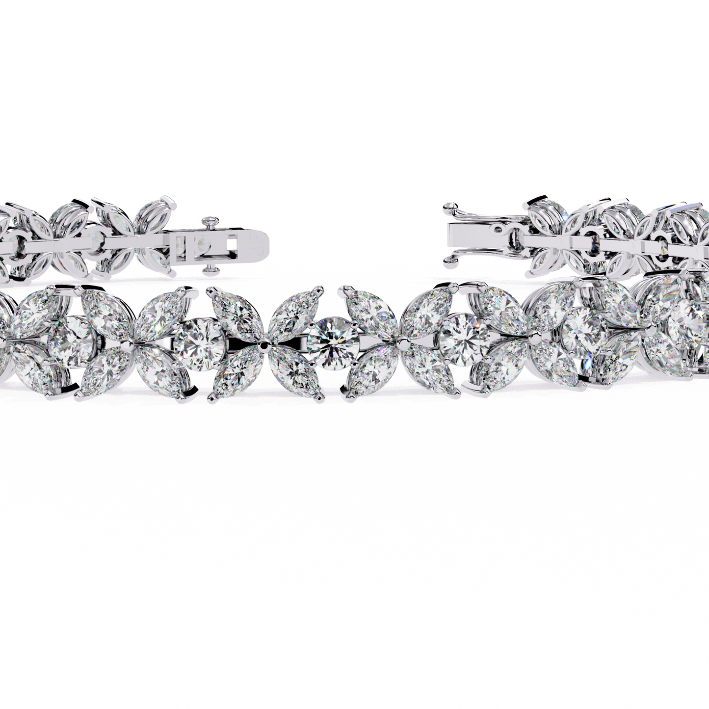Alyssa Marquise Tennis Bracelet