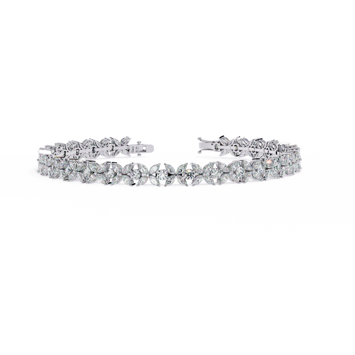 Alyssa Marquise Tennis Bracelet