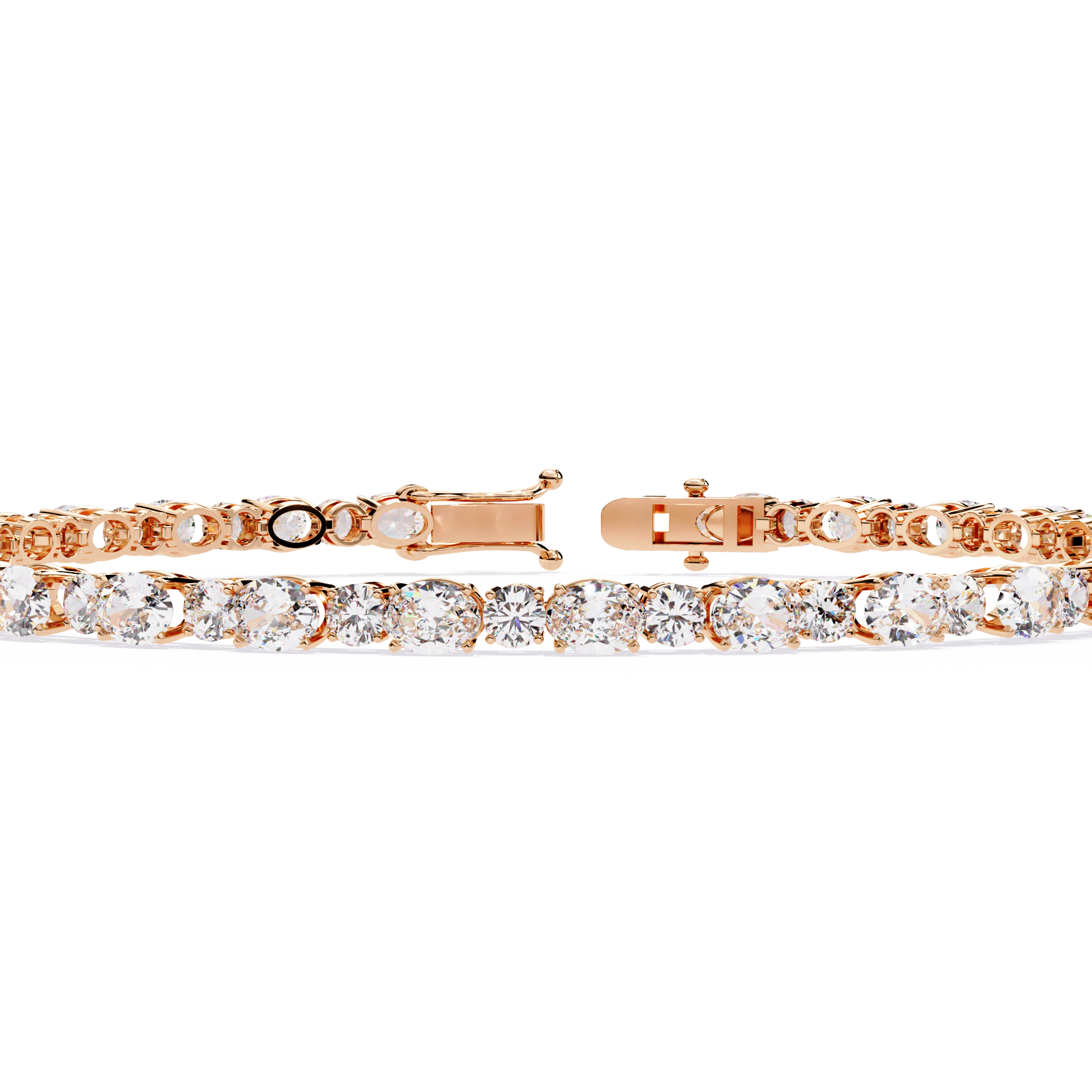 Oval & Round Tennis Bracelet
