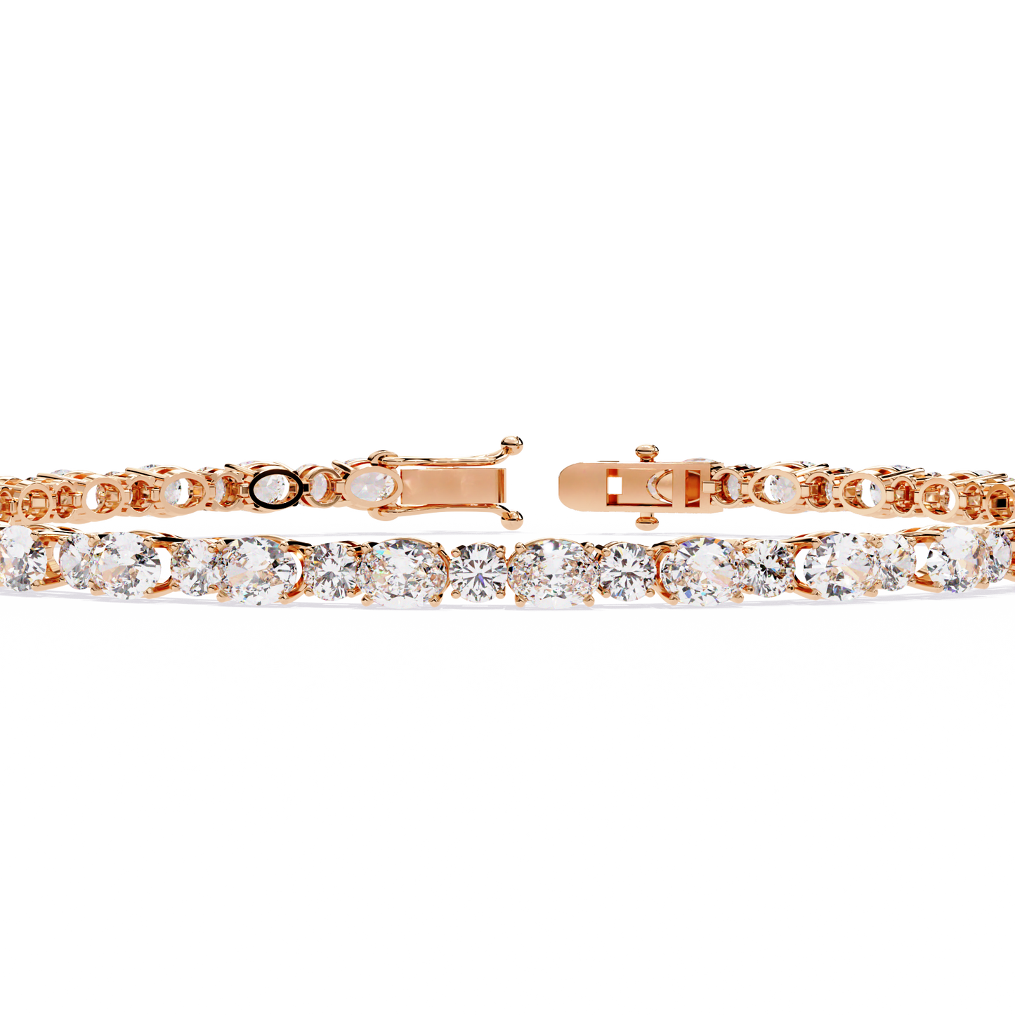 Oval & Round Tennis Bracelet