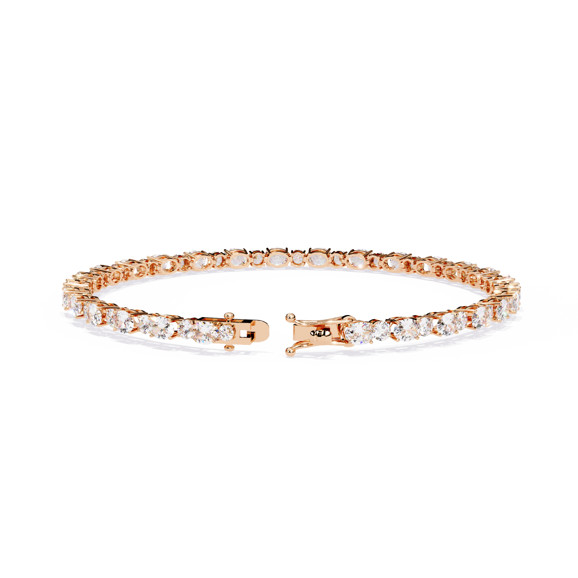 Oval & Round Tennis Bracelet