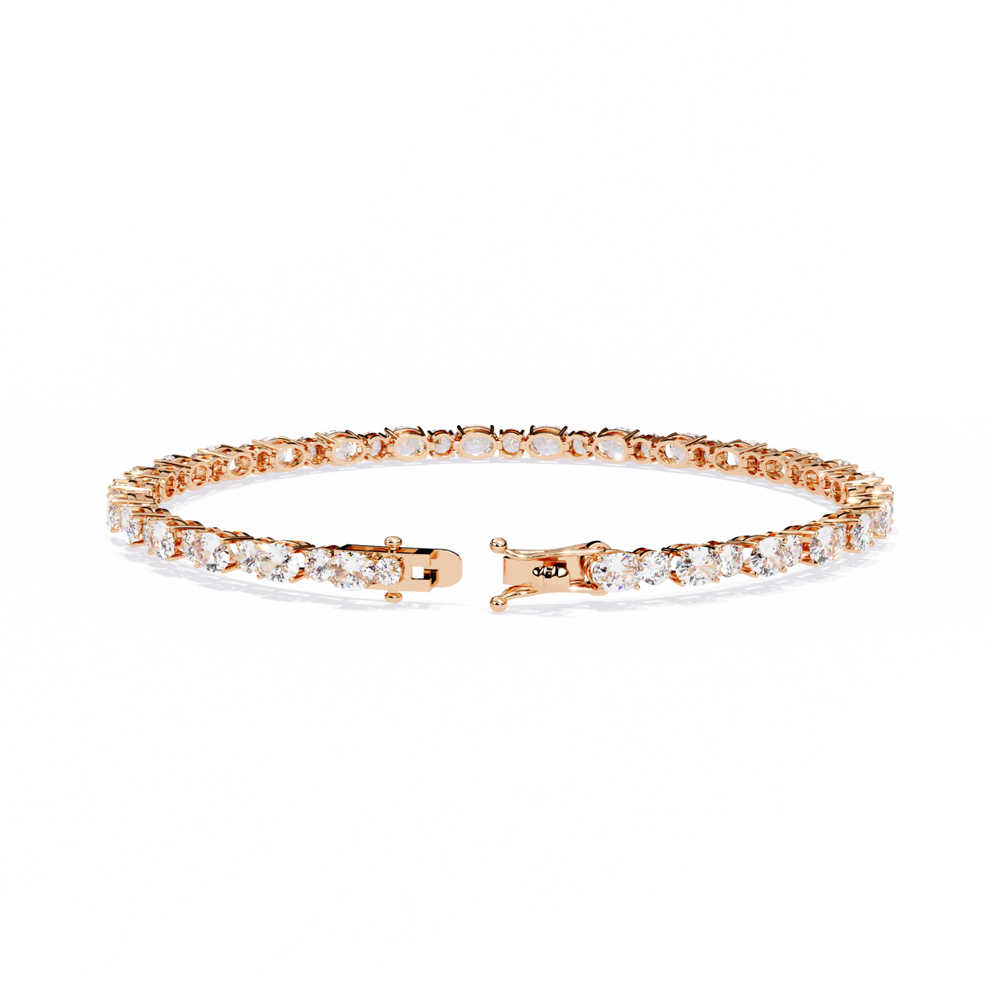 Oval & Round Tennis Bracelet