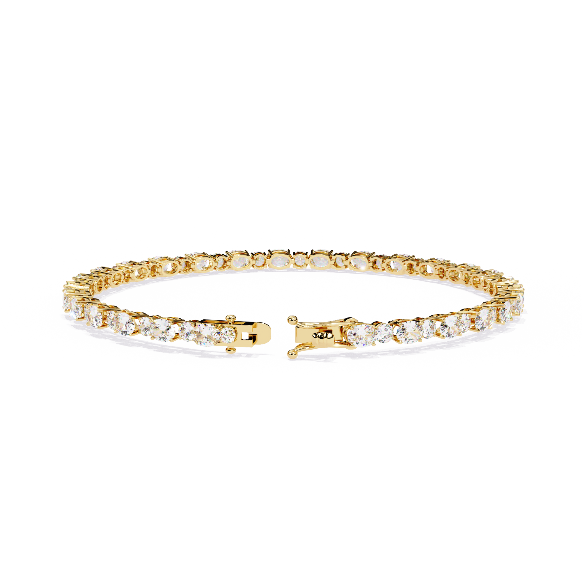 Oval & Round Tennis Bracelet