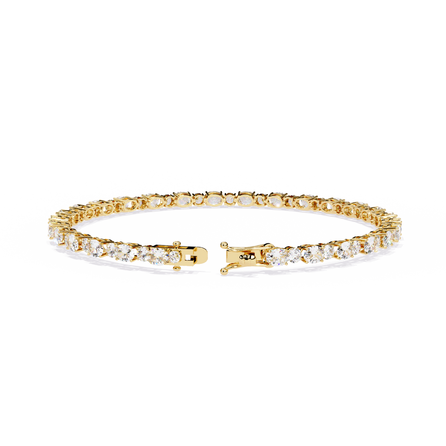 Oval & Round Tennis Bracelet