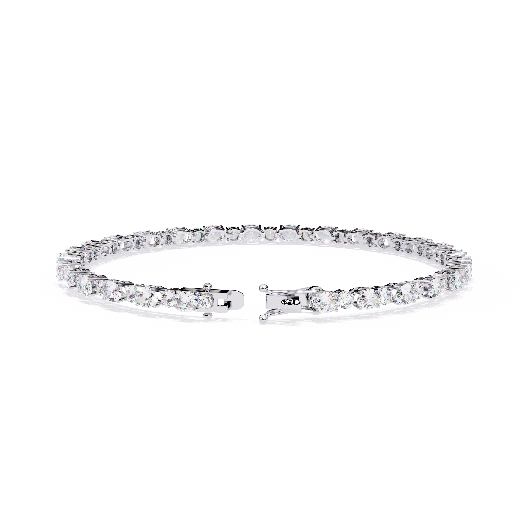 Oval & Round Tennis Bracelet