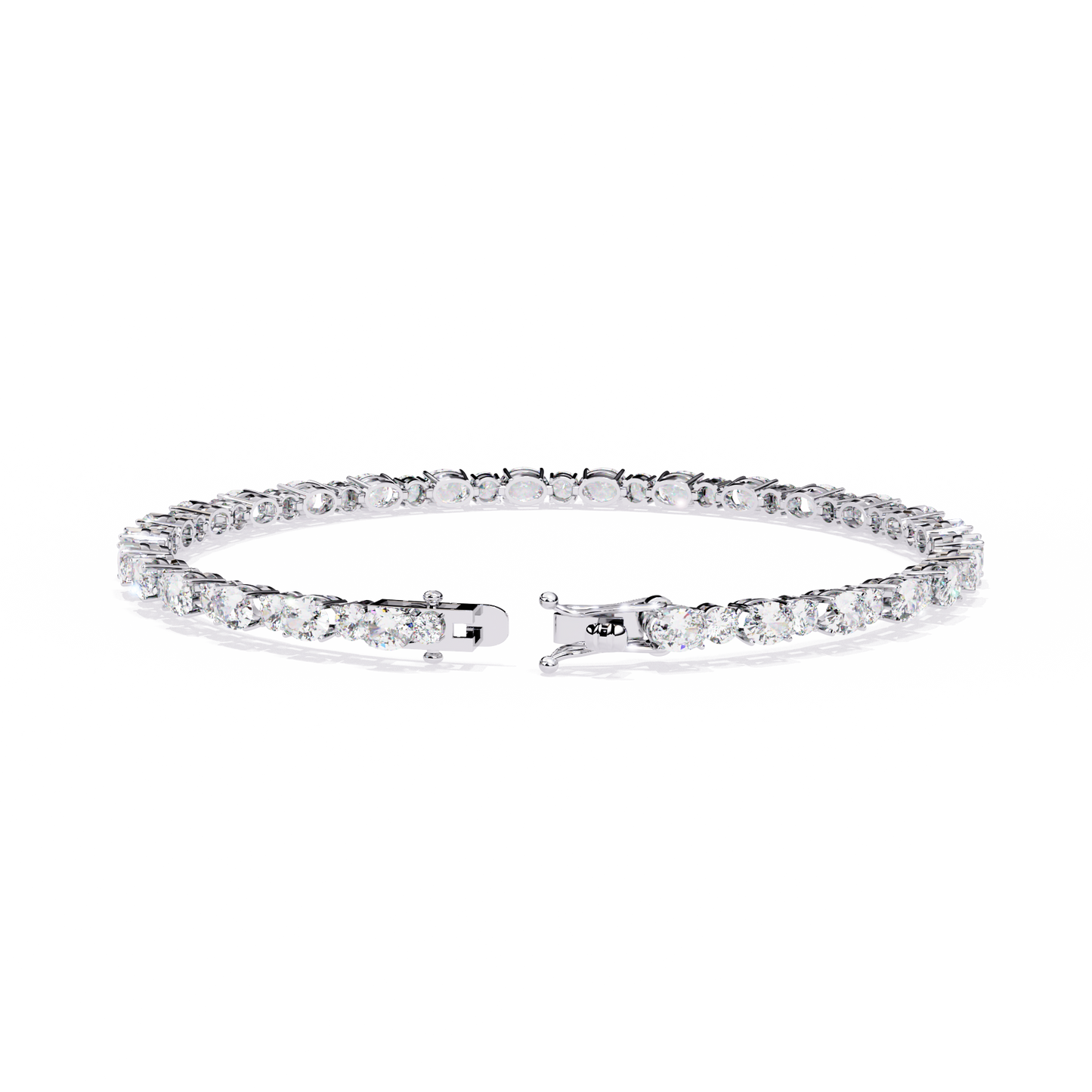 Oval & Round Tennis Bracelet