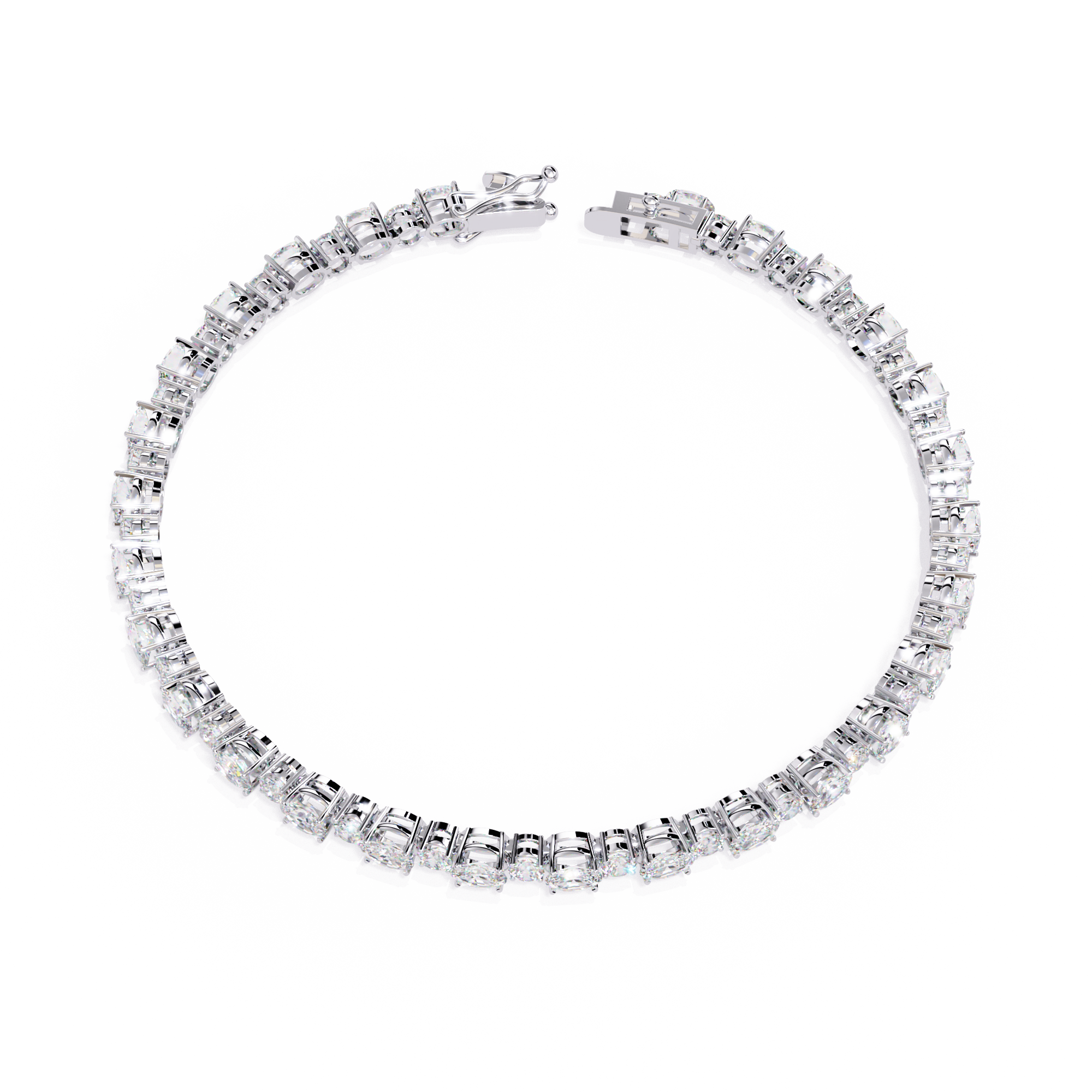 Oval & Round Tennis Bracelet