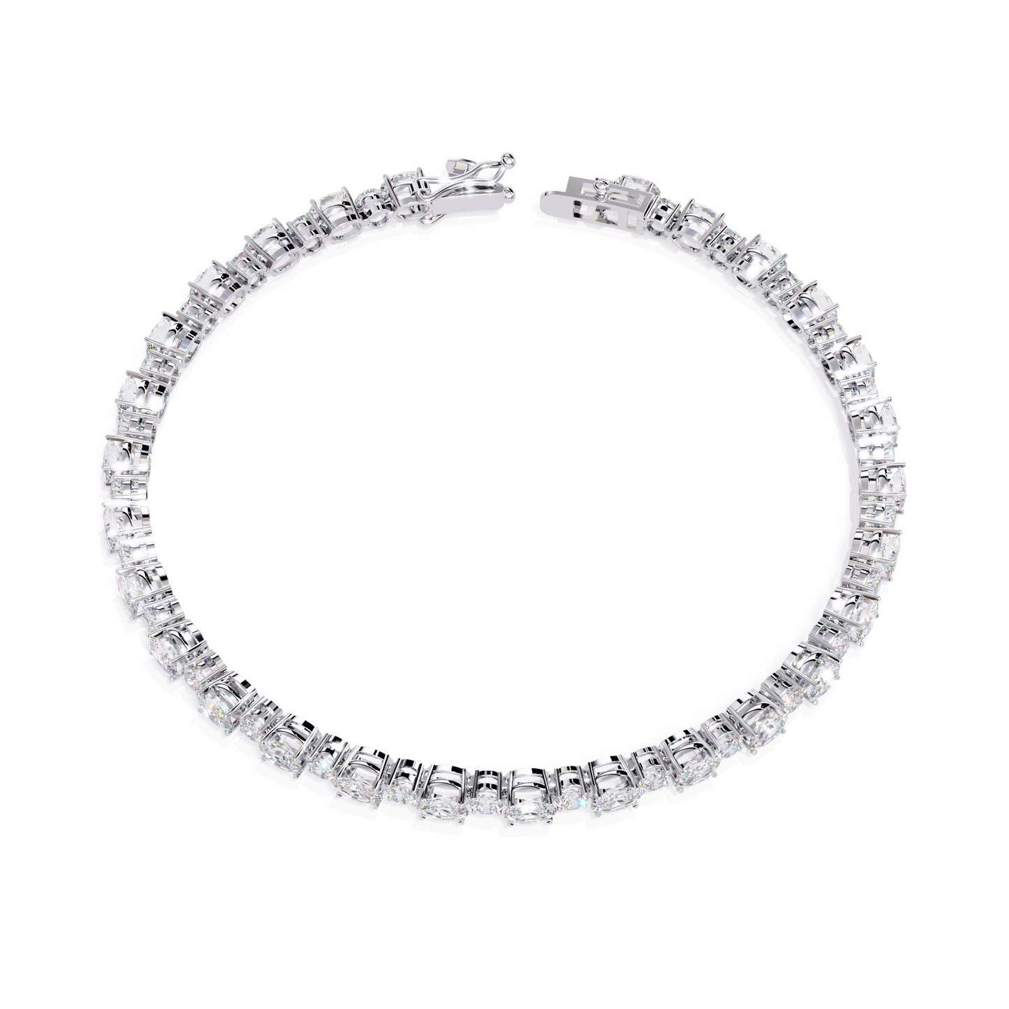 Oval & Round Tennis Bracelet