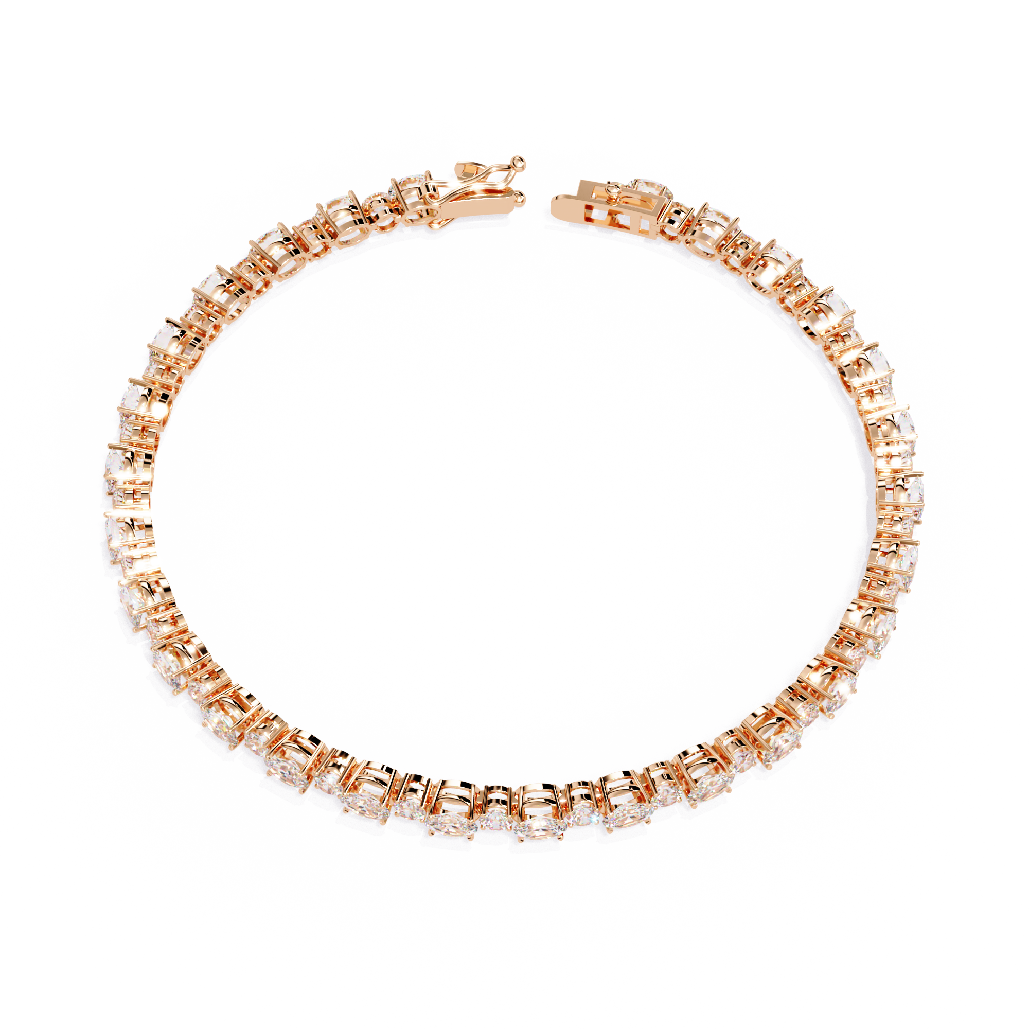 Oval & Round Tennis Bracelet