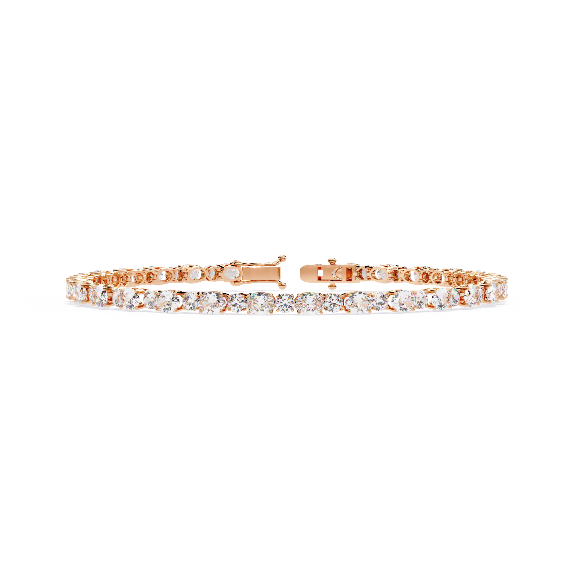 Oval & Round Tennis Bracelet