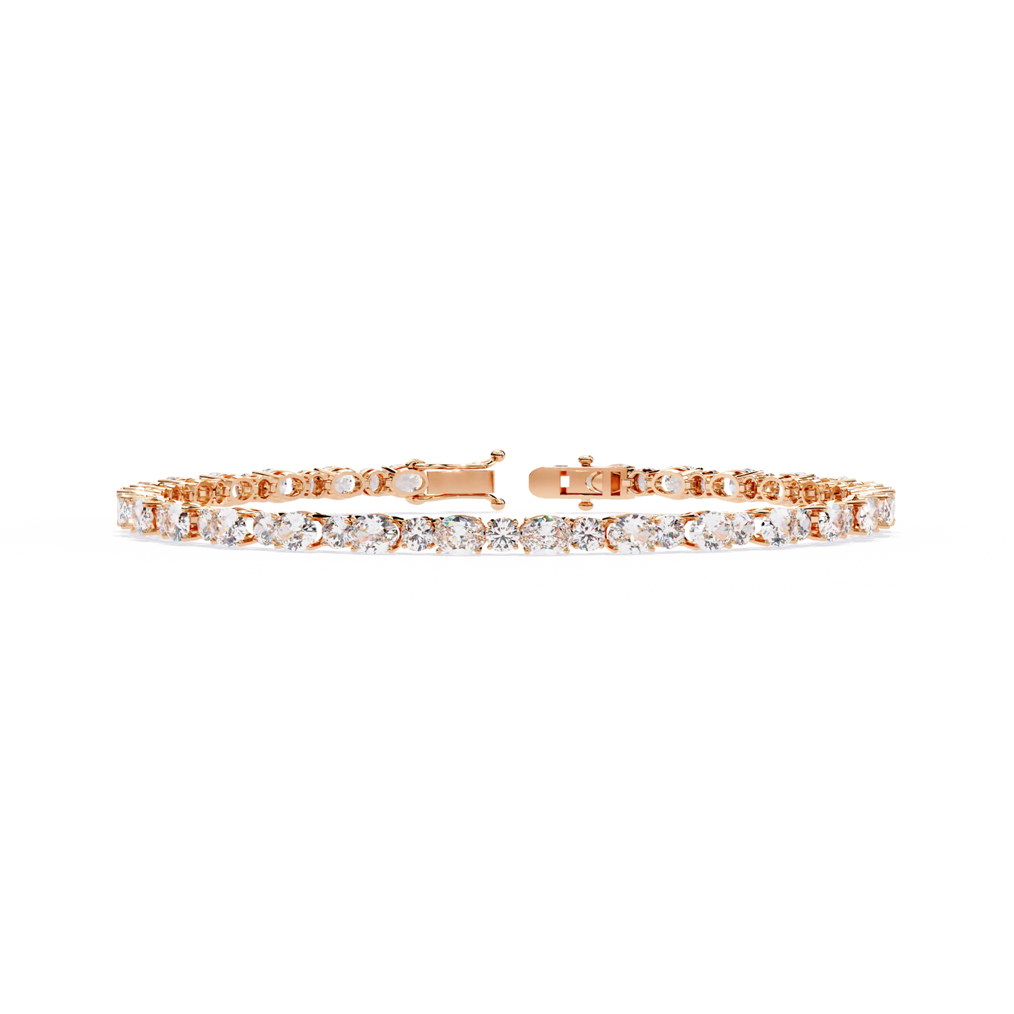 Oval & Round Tennis Bracelet