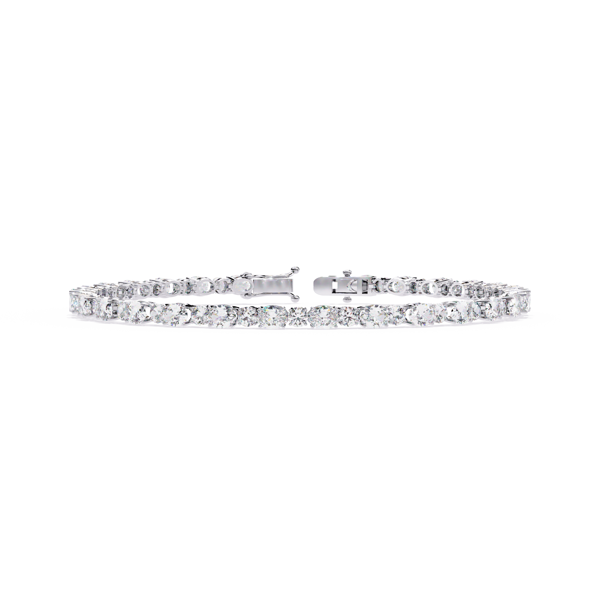 Oval & Round Tennis Bracelet